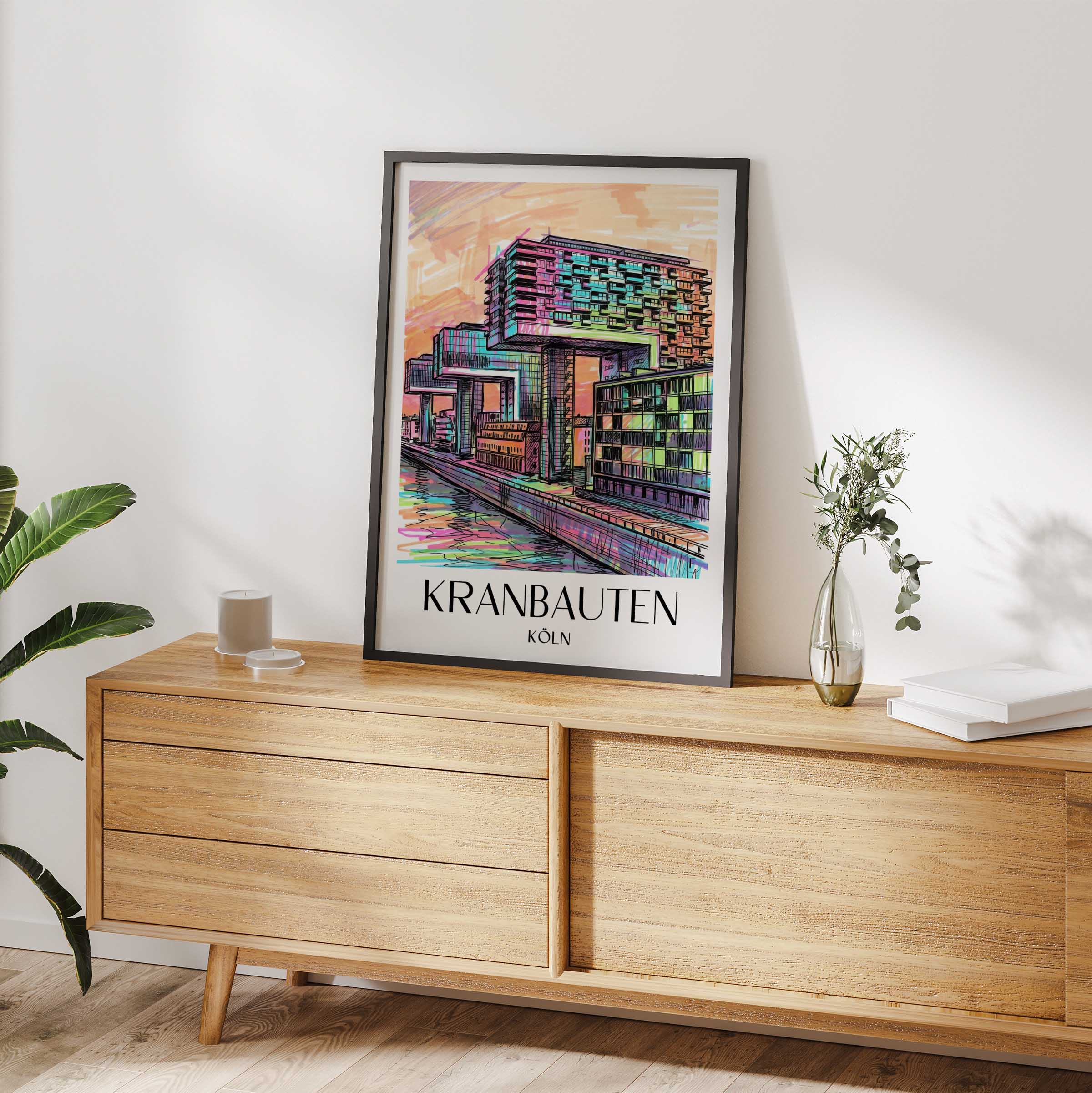 kranbauten-köln-deutschland-poster-graffiti