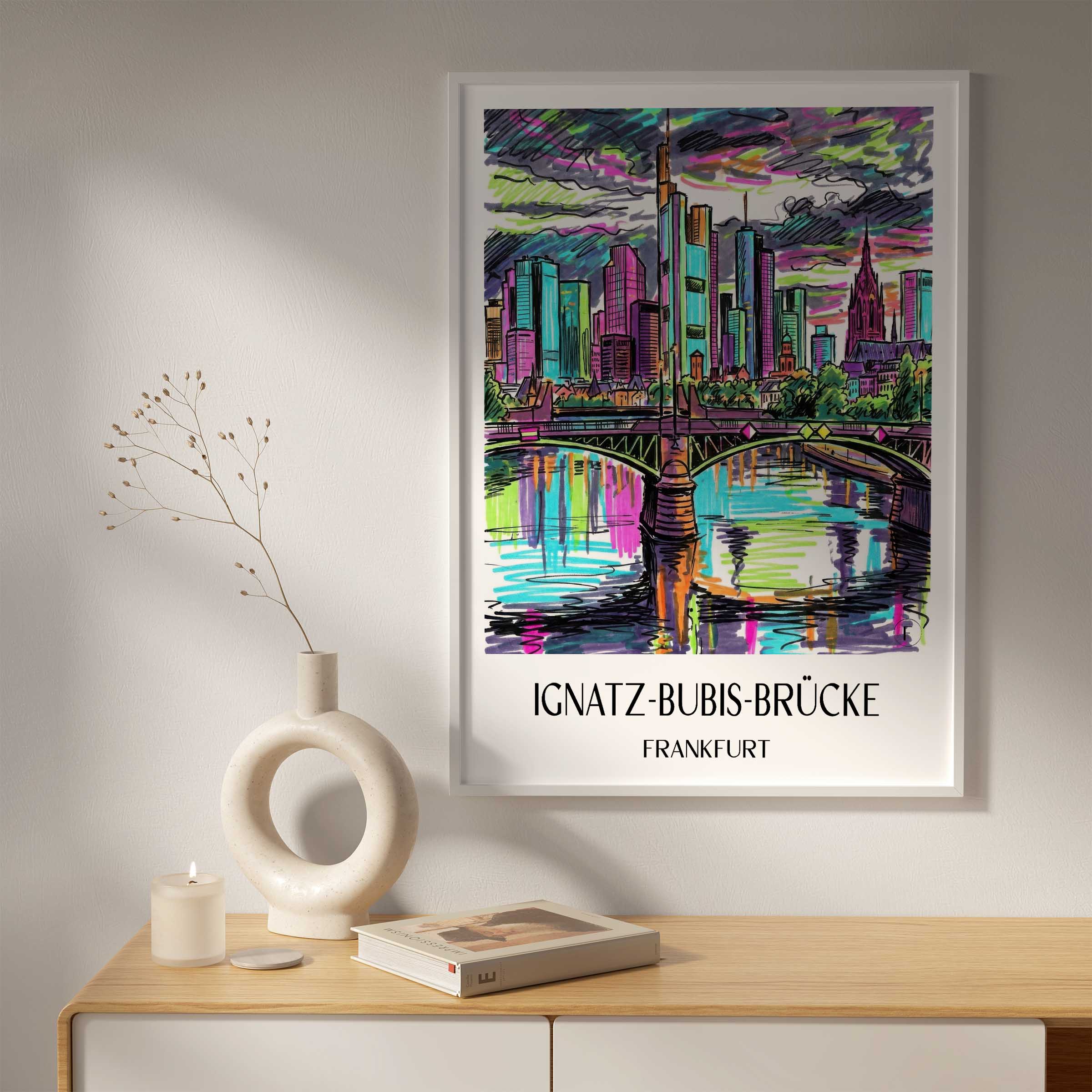 ignatz-bubis-brücke-frankfurt-deutschland-poster-graffiti