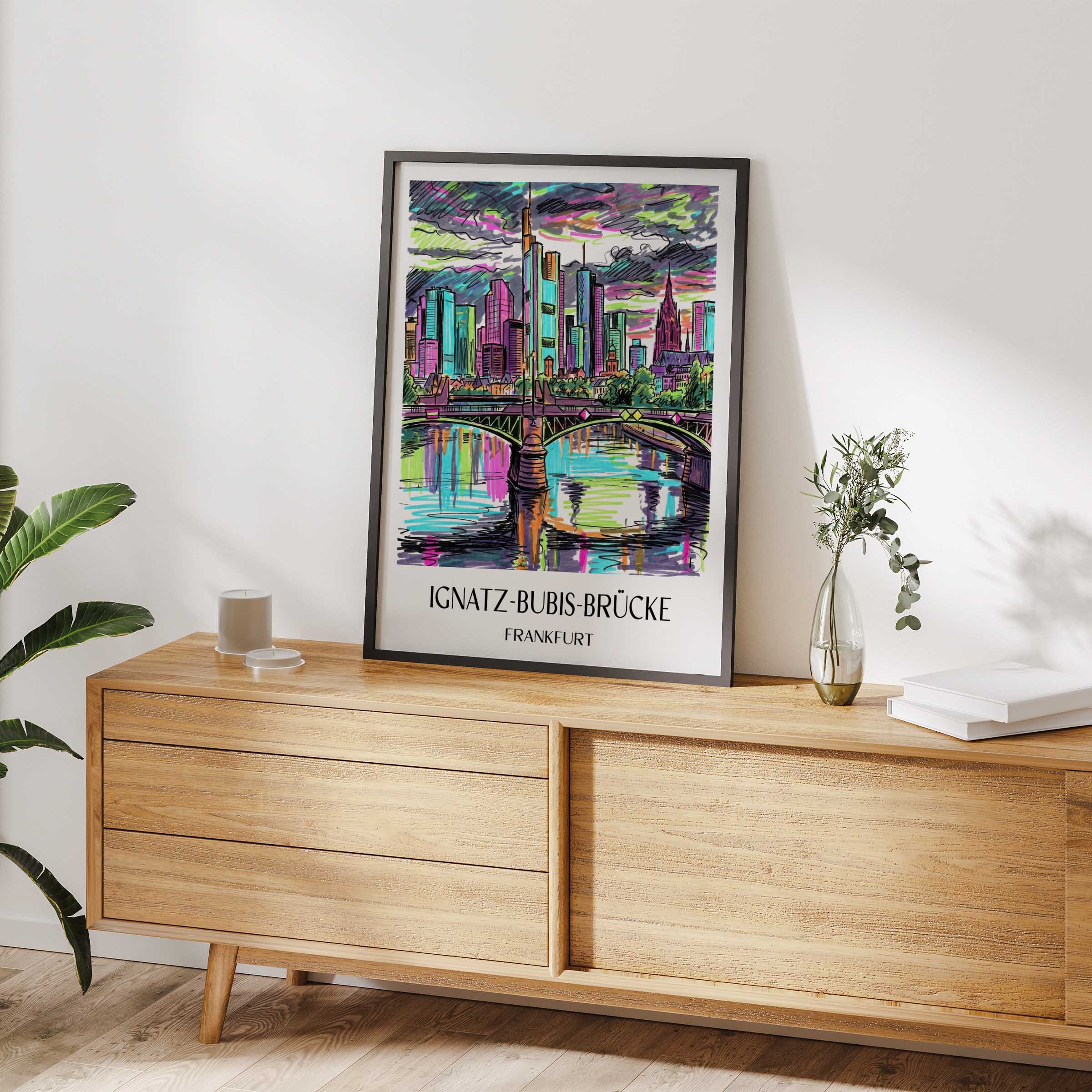 ignatz-bubis-brücke-frankfurt-deutschland-poster-graffiti