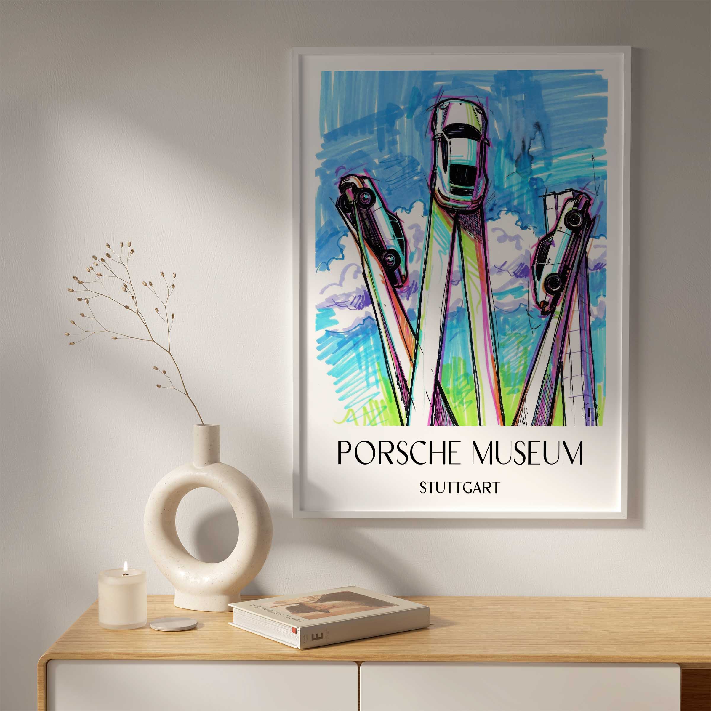 porsche-museum-stuttgart-deutschland-poster-graffiti