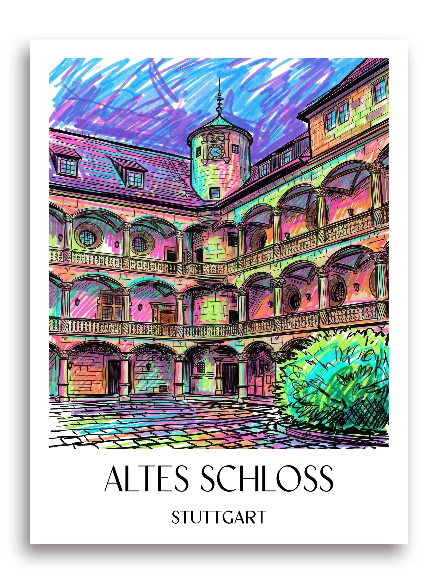 altes-schloss-stuttgart-deutschland-poster-graffiti