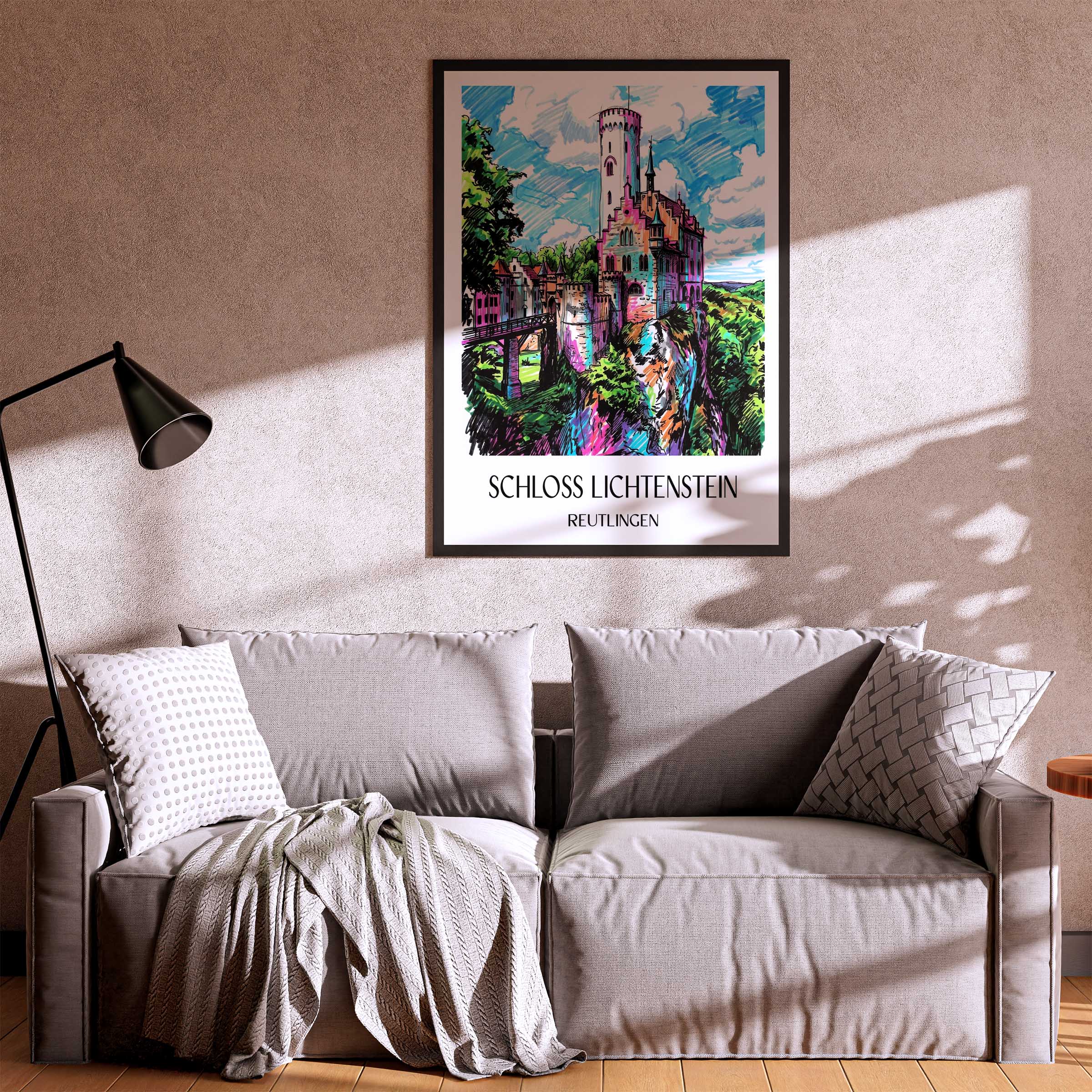schloss-lichtenstein-reutlingen-deutschland-poster-graffiti