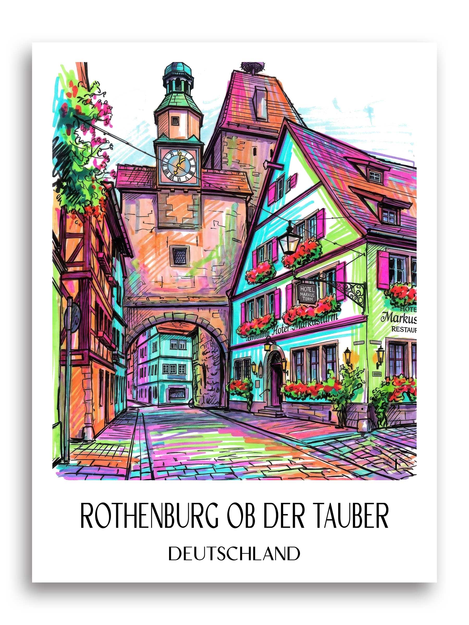 rothenburg-ob-der-tauber-deutschland-poster-graffiti