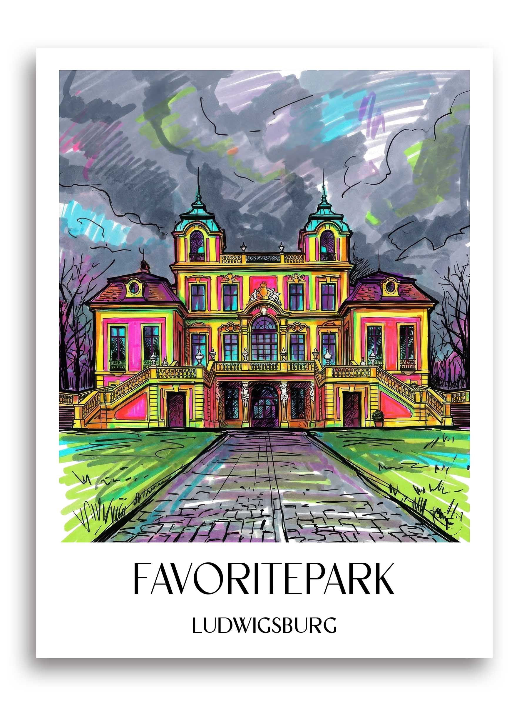 favoritepark-ludwigsburg-deutschland-poster-graffiti