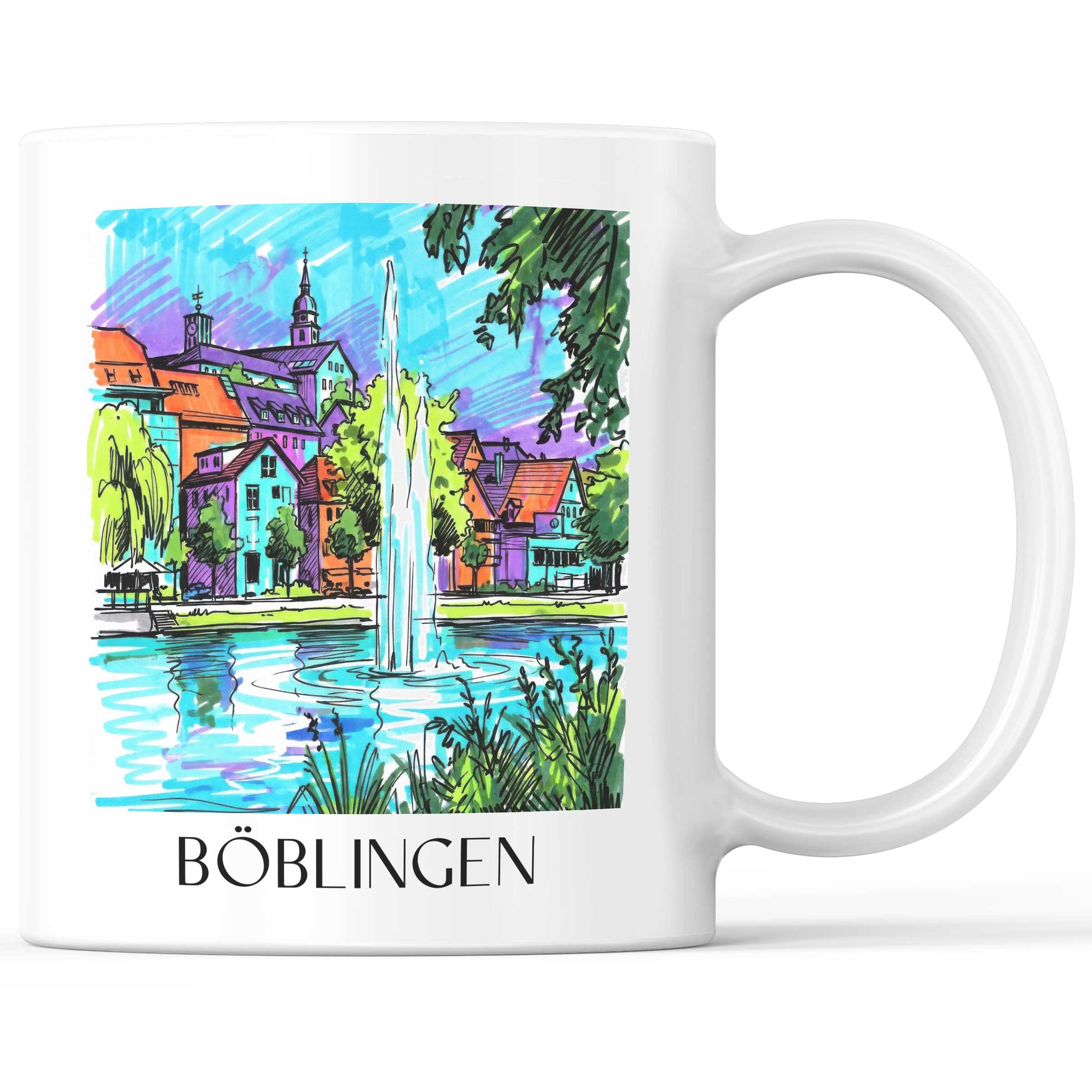 Böblingen - Deutschland Becher - Kaffeetasse im Tag Graffiti Stil