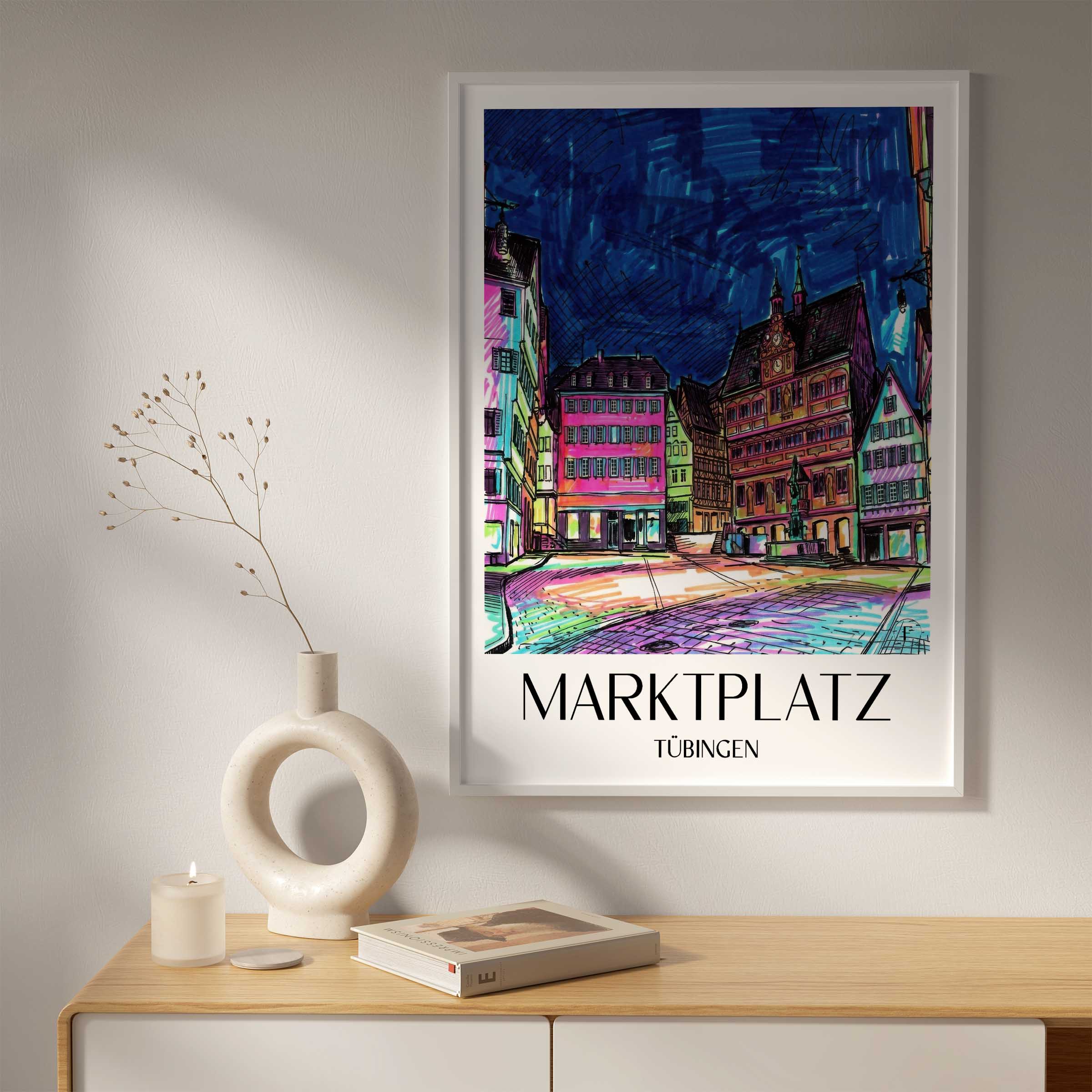 marktplatz-tübingen-deutschland-poster-graffiti