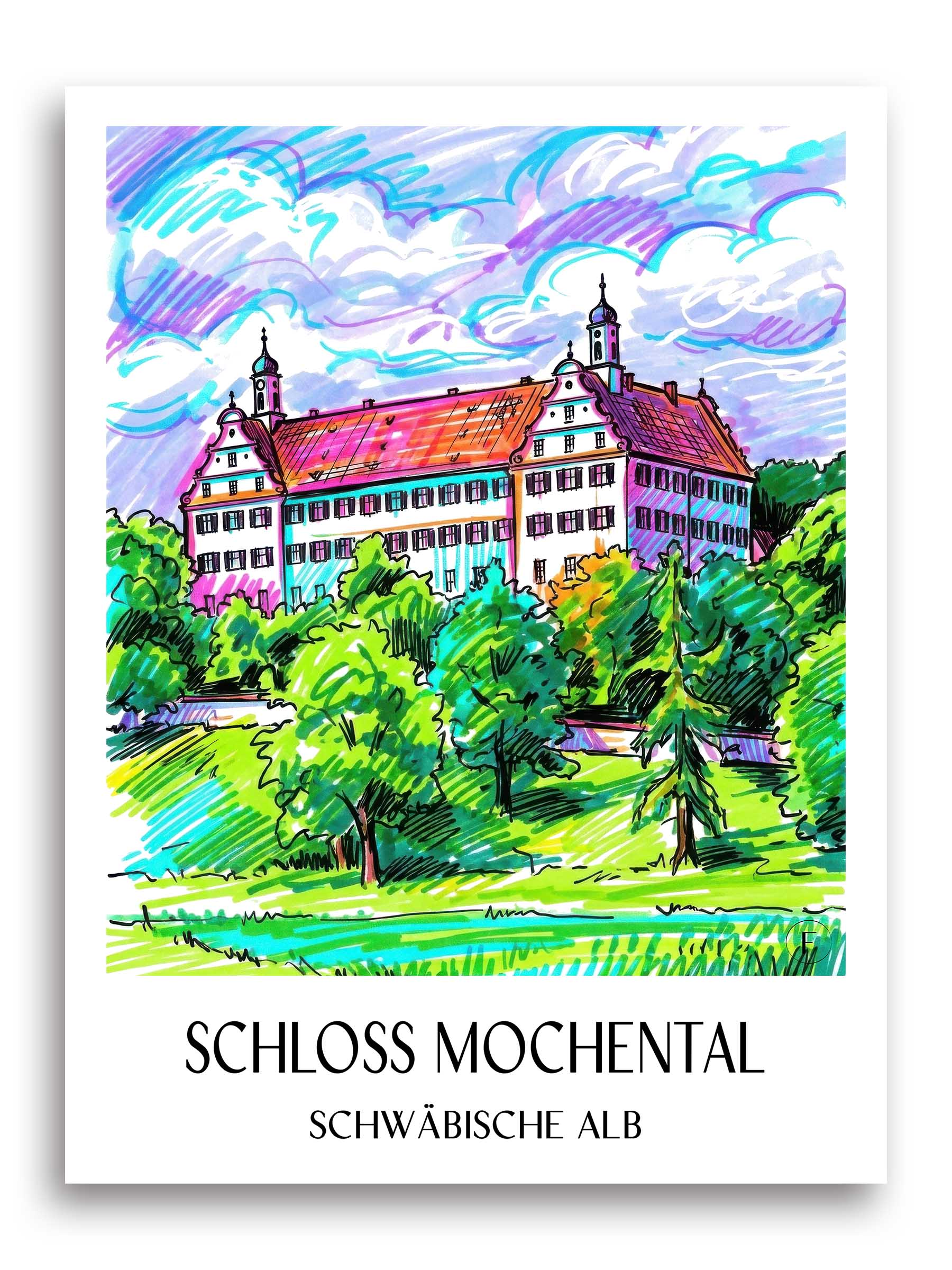 schloss-mochental-schwäbische-alb-deutschland-poster-graffiti