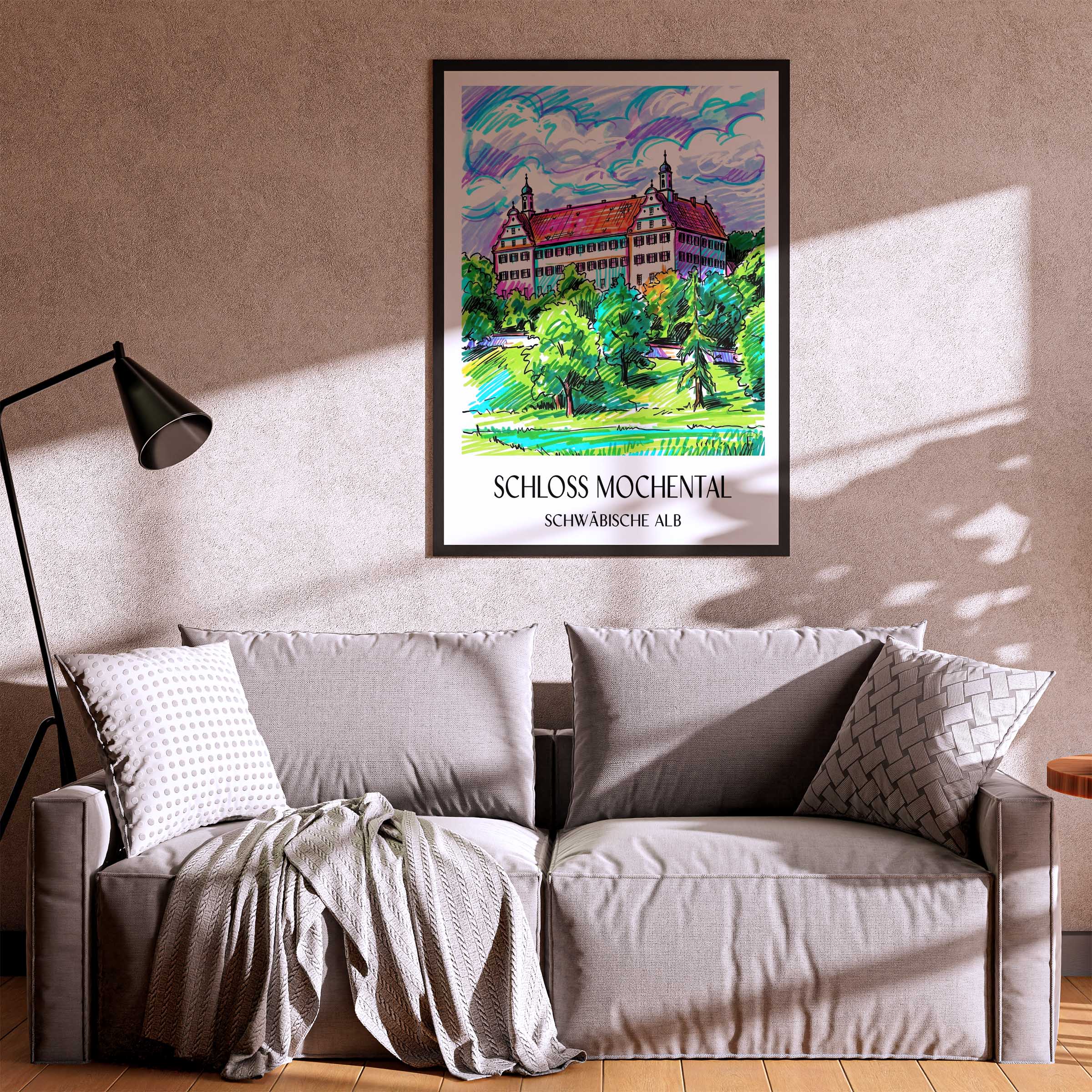schloss-mochental-schwäbische-alb-deutschland-poster-graffiti