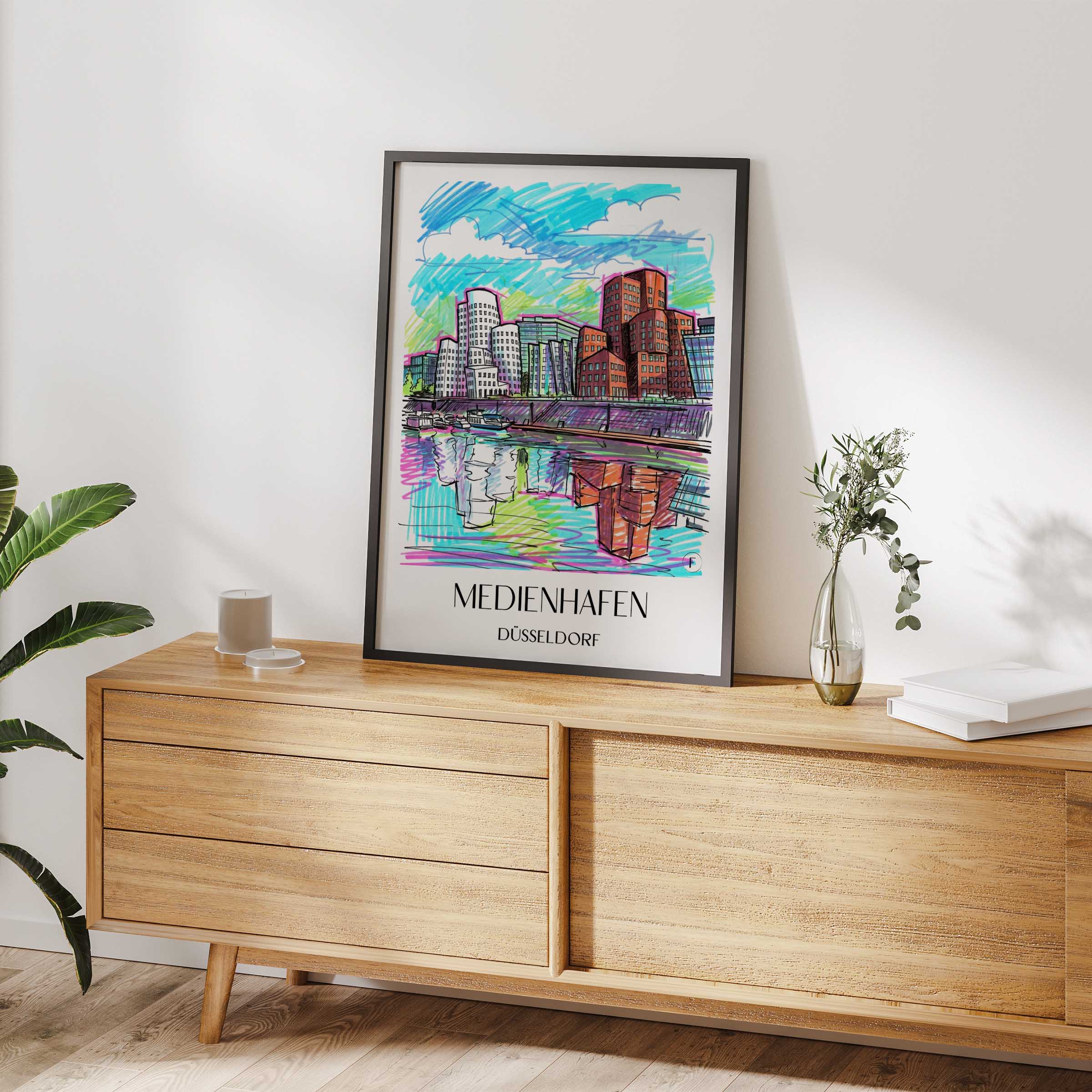 medienhafen-düsseldorf-deutschland-poster-graffiti