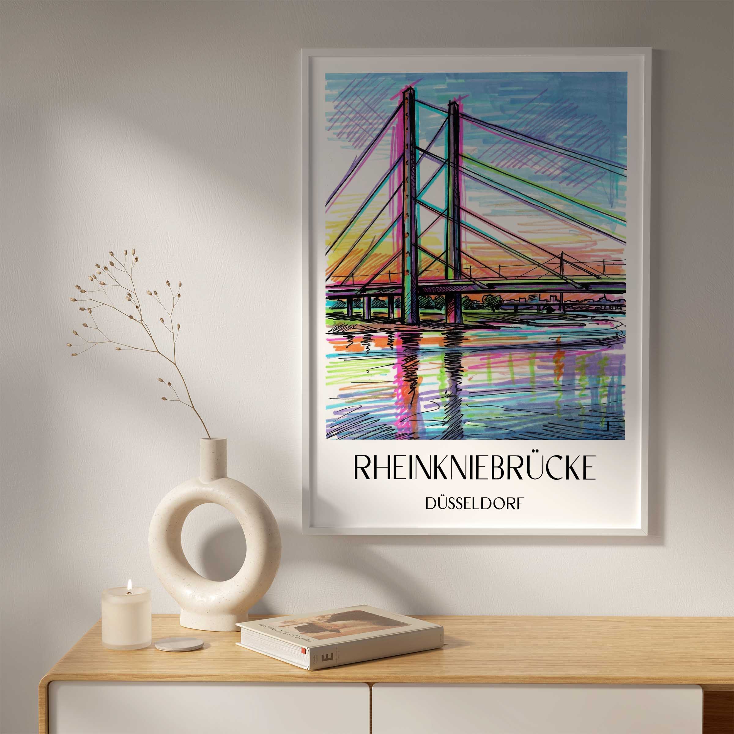 rheinkniebrücke-düsseldorf-deutschland-poster-graffiti