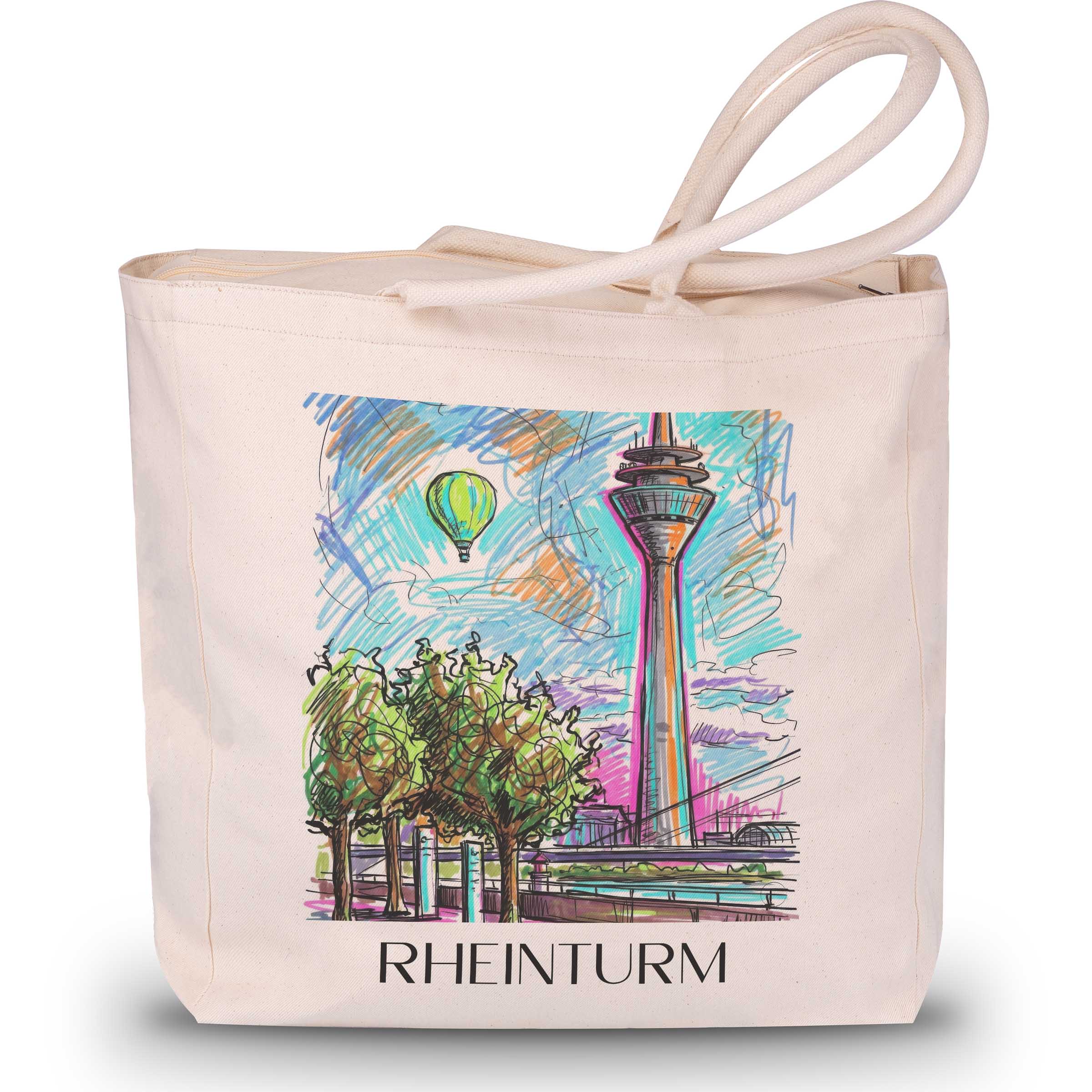 rheinturm-düsseldorf-deutschland-einkaufstasche-graffiti