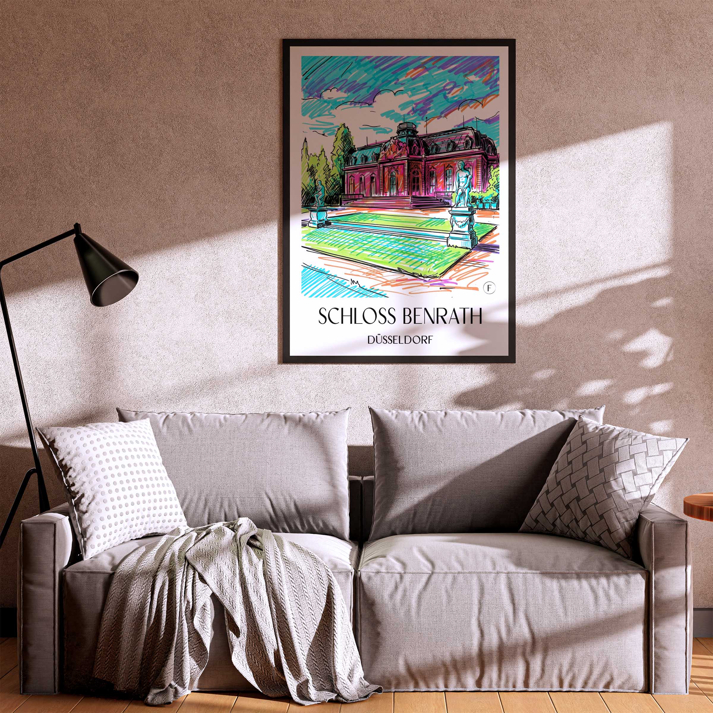 schloss-benrath-düsseldorf-deutschland-poster-graffiti