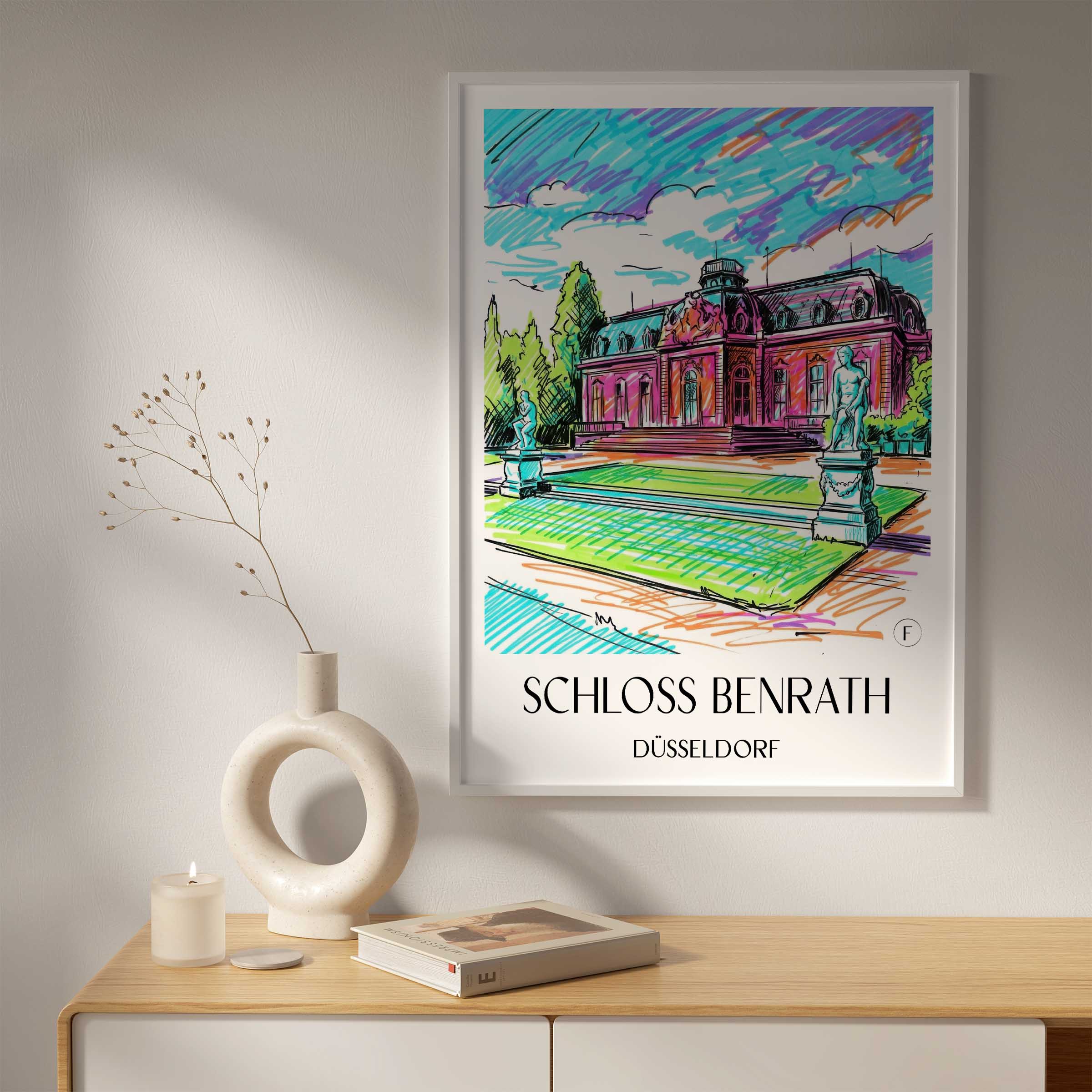 schloss-benrath-düsseldorf-deutschland-poster-graffiti