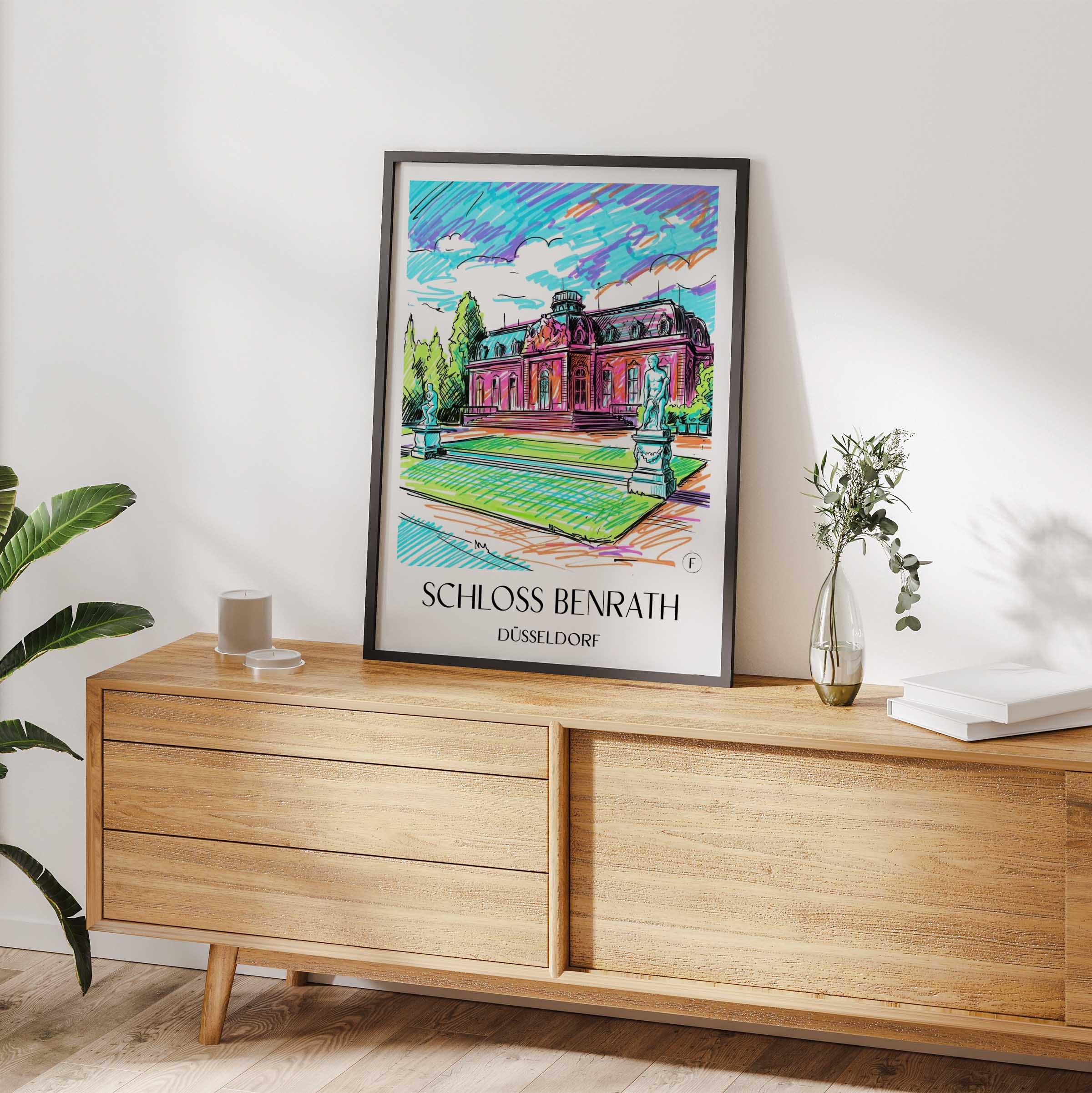 schloss-benrath-düsseldorf-deutschland-poster-graffiti