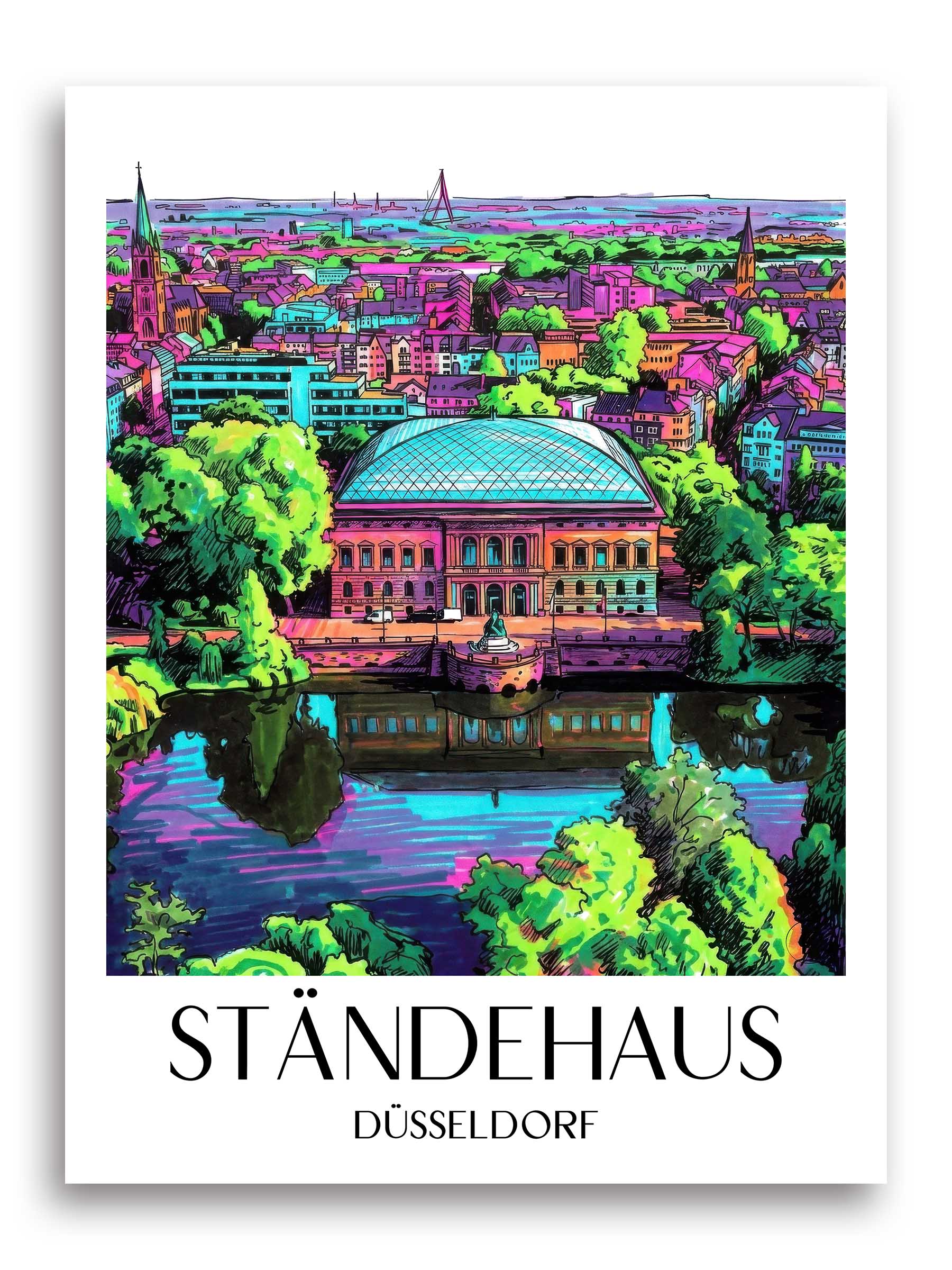 ständehaus-düsseldorf-deutschland-poster-graffiti