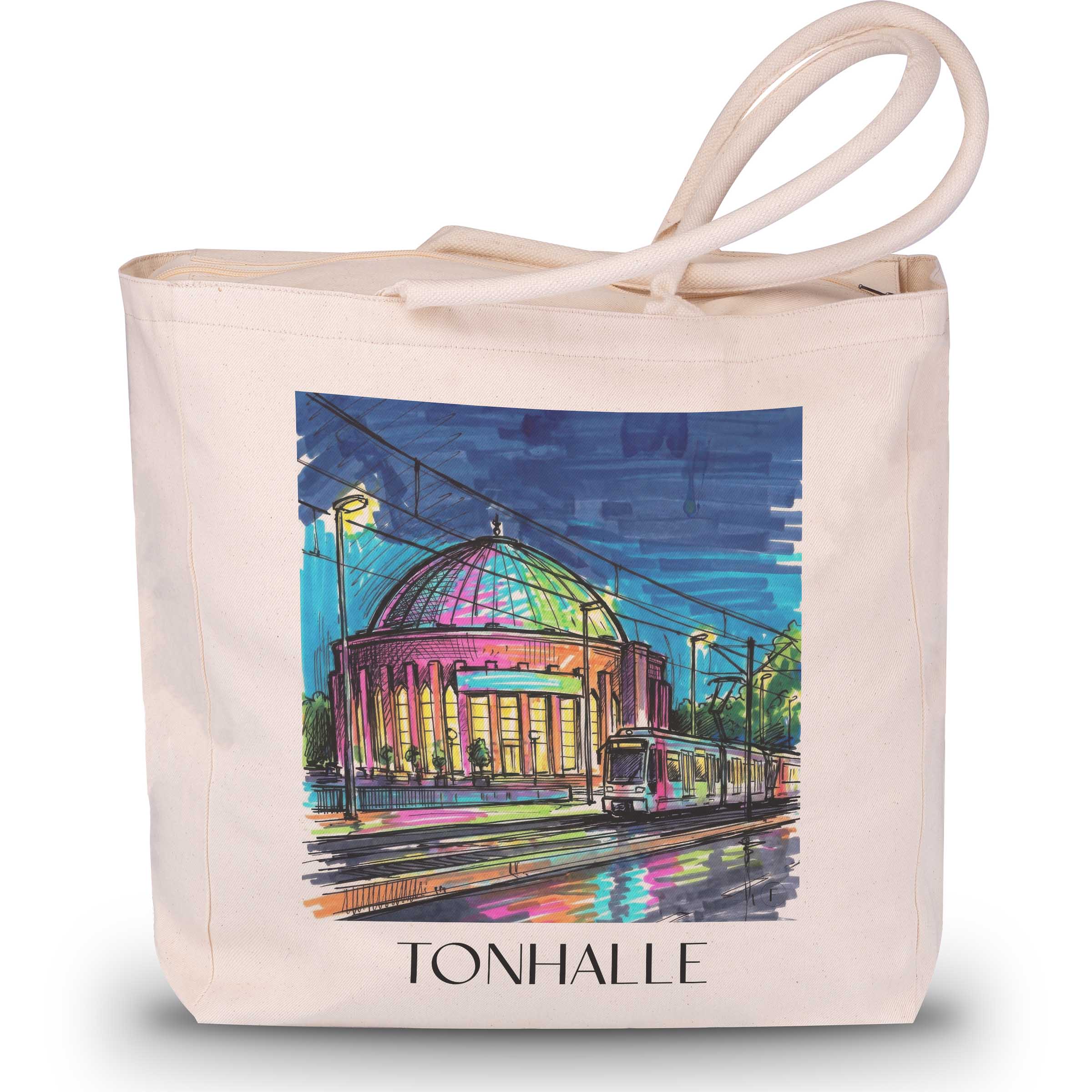 Tonhalle Shopping Tasche - Düsseldorf - Deutschland Tote Bag - Einkaufstasche im Tag Graffiti Stil