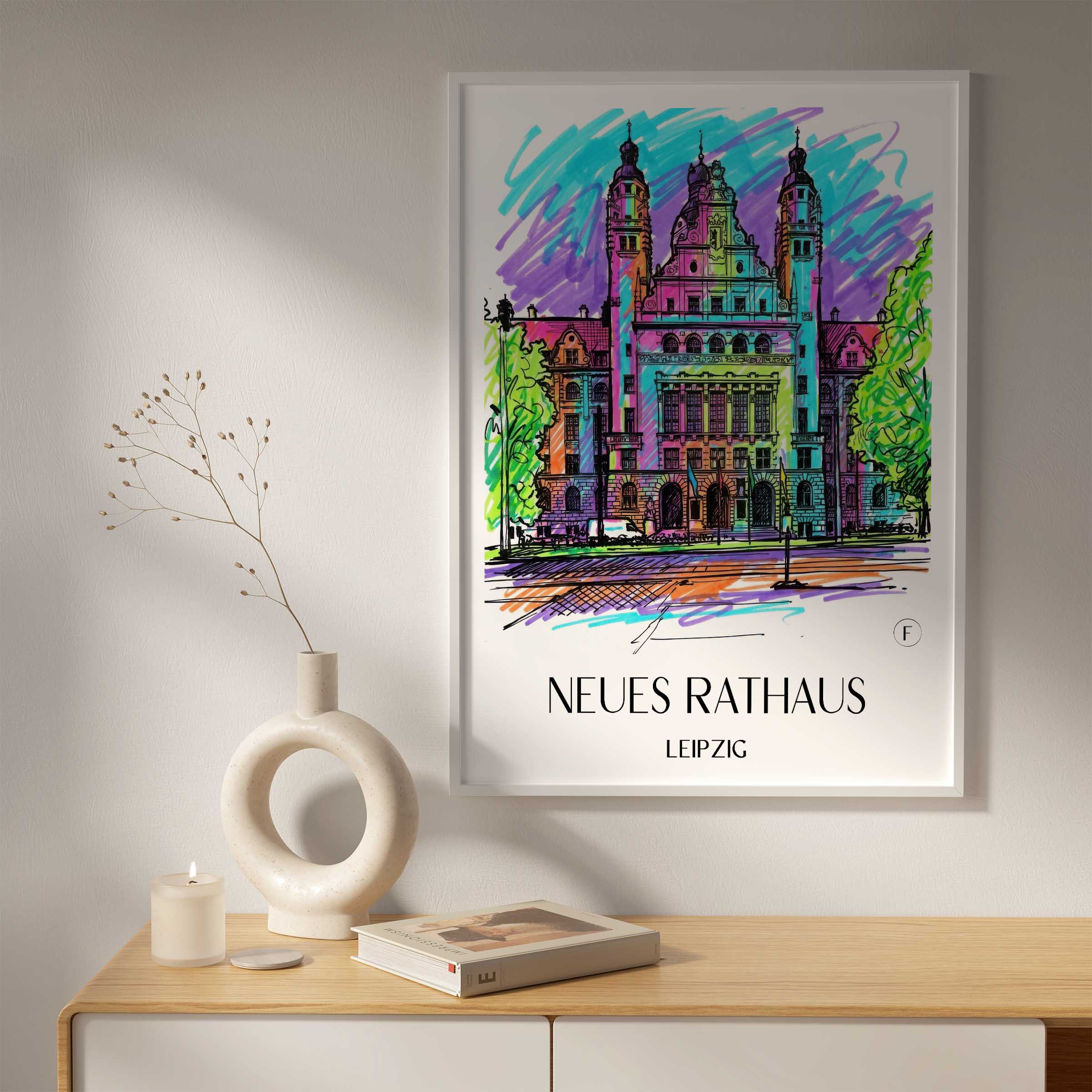 neues-rathaus-leipzig-deutschland-poster-graffiti