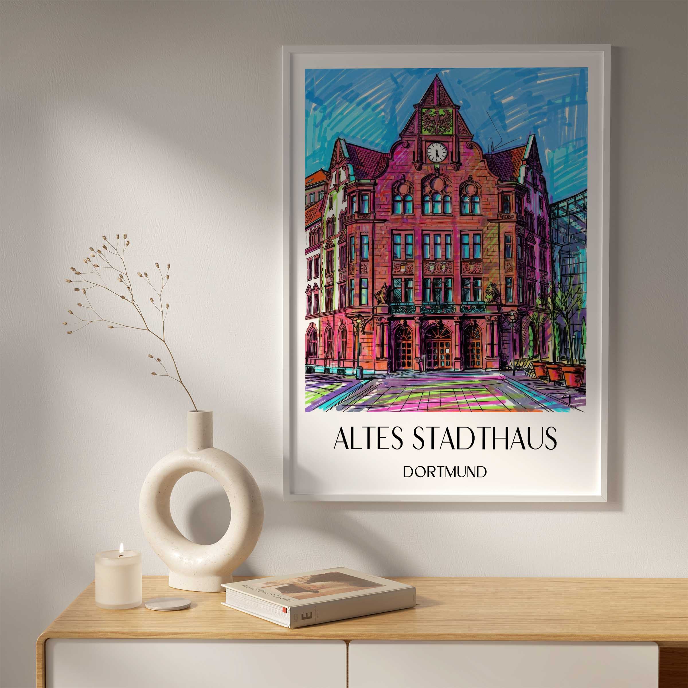 altes-stadthaus-dortmund-deutschland-poster-graffiti