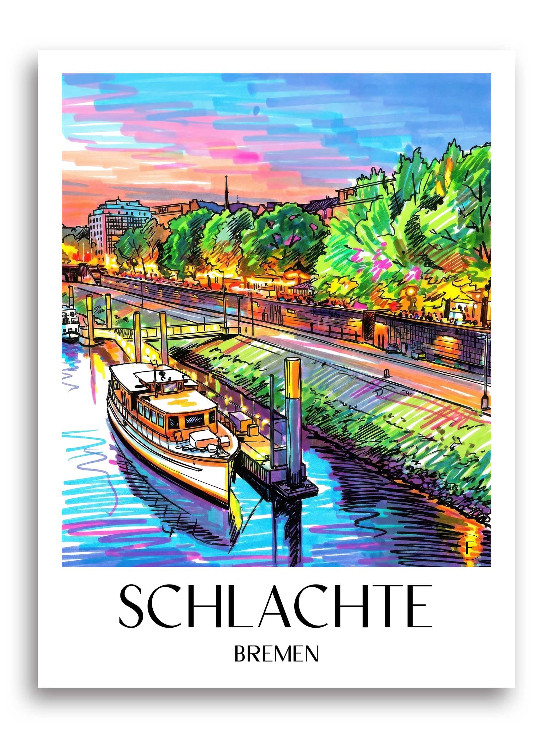 schlachte-bremen-deutschland-poster-graffiti