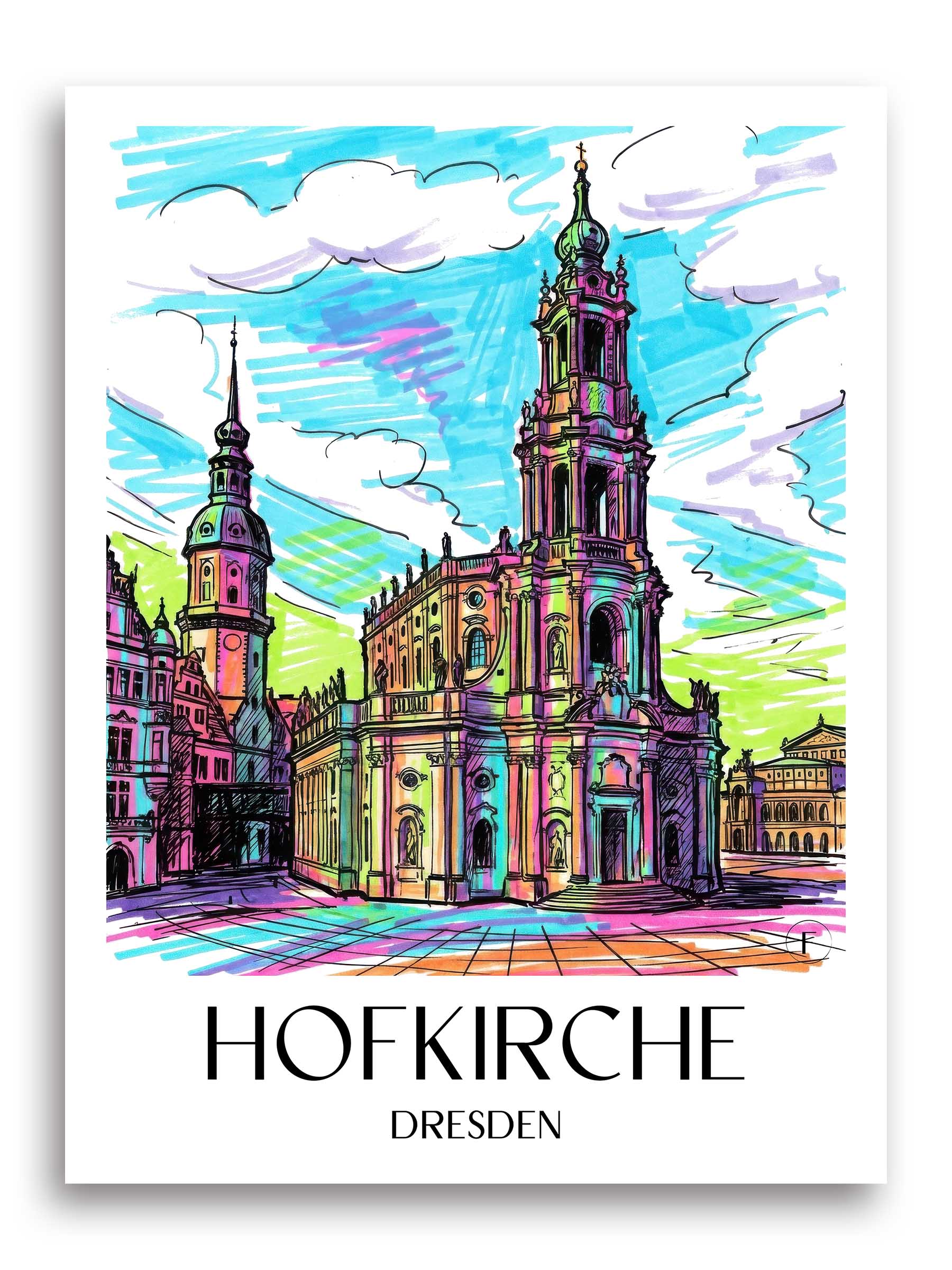 hofkirche-dresden-deutschland-poster-graffiti