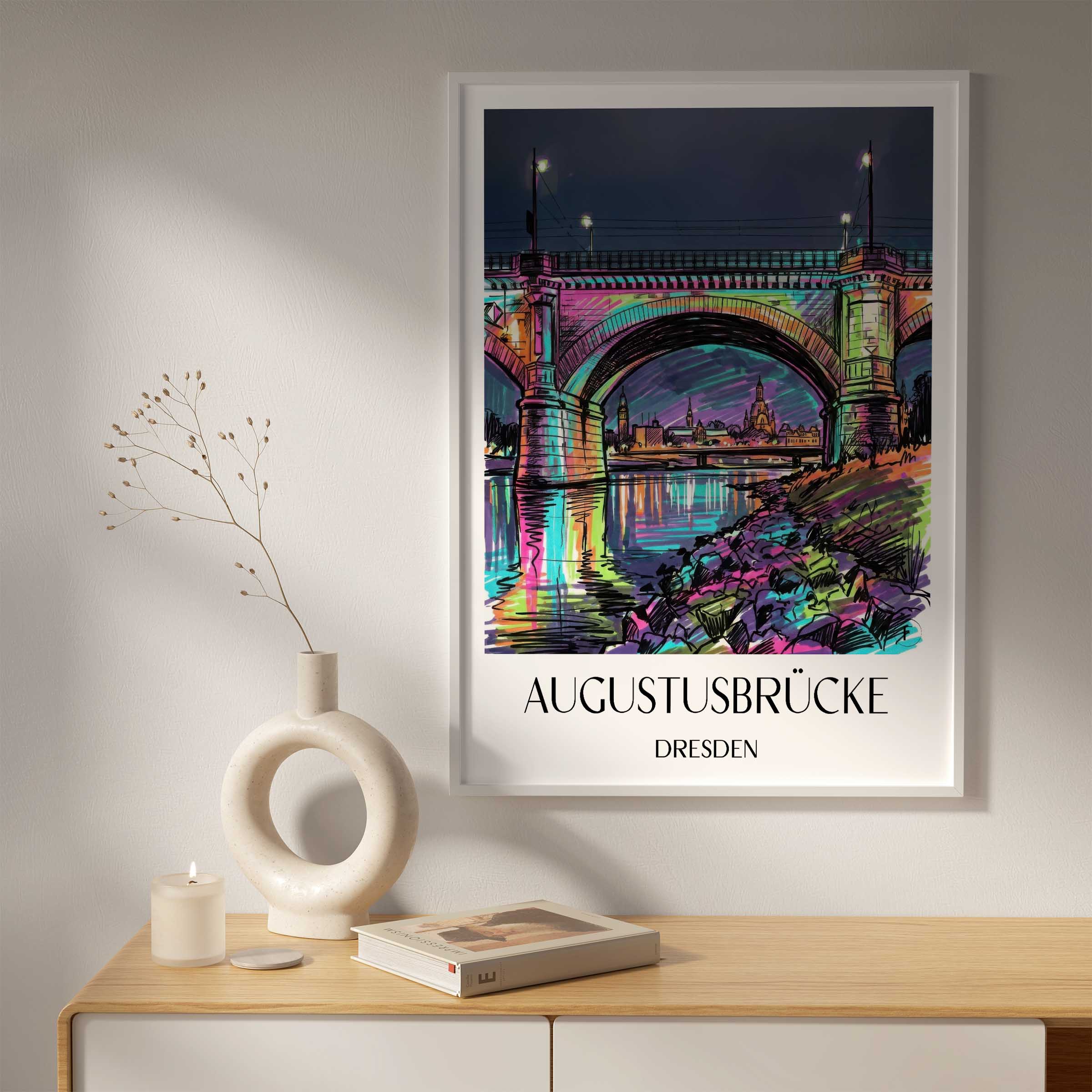 augustusbrücke-dresden-deutschland-poster-graffiti