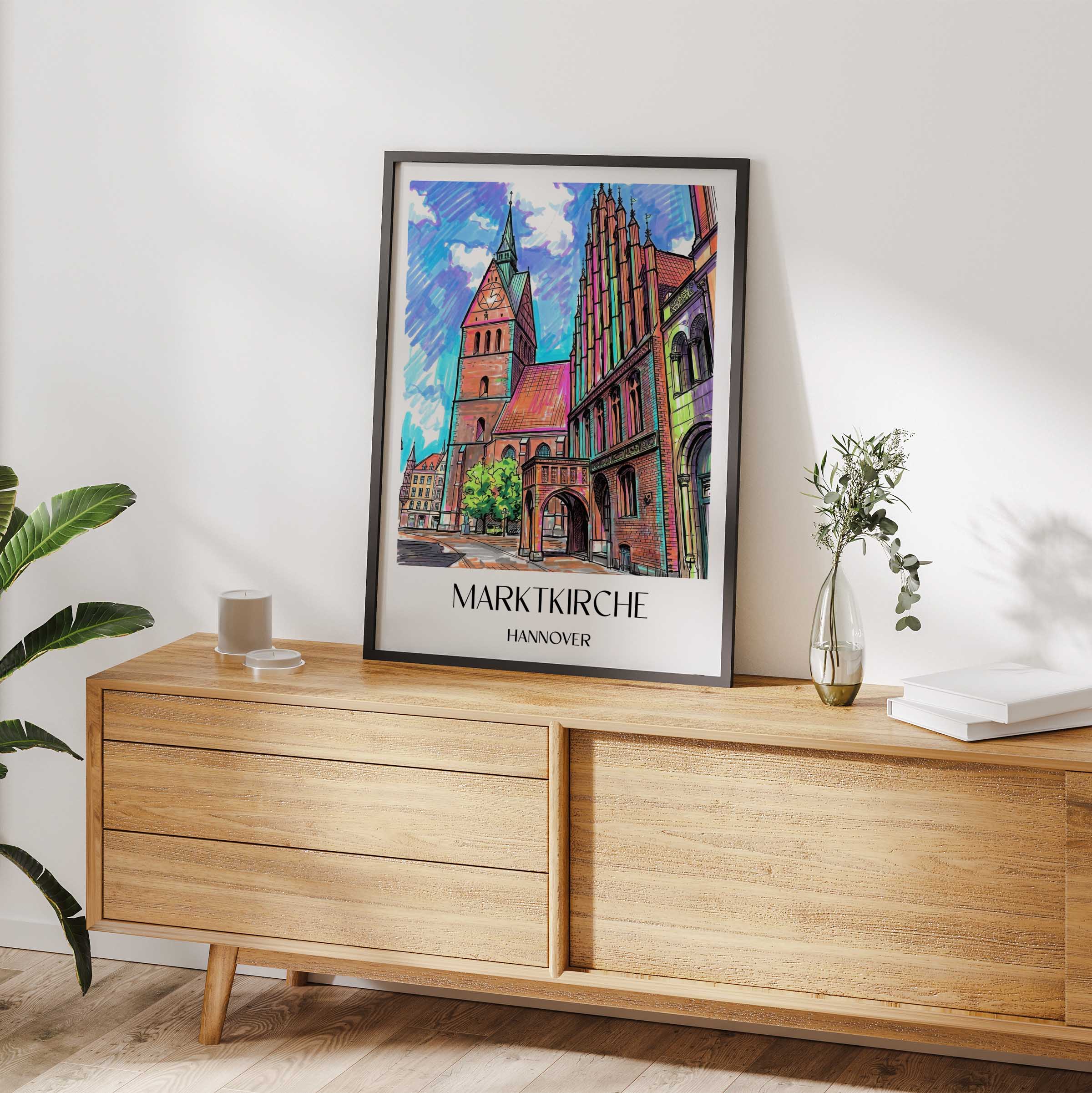 marktkirche-hannover-deutschland-poster-graffiti