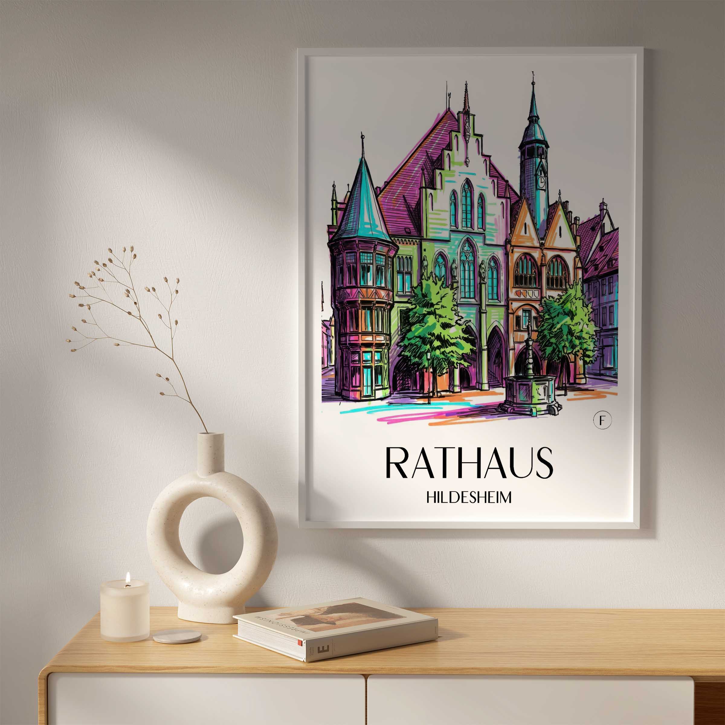 rathaus--hildesheim-deutschland-poster-graffiti