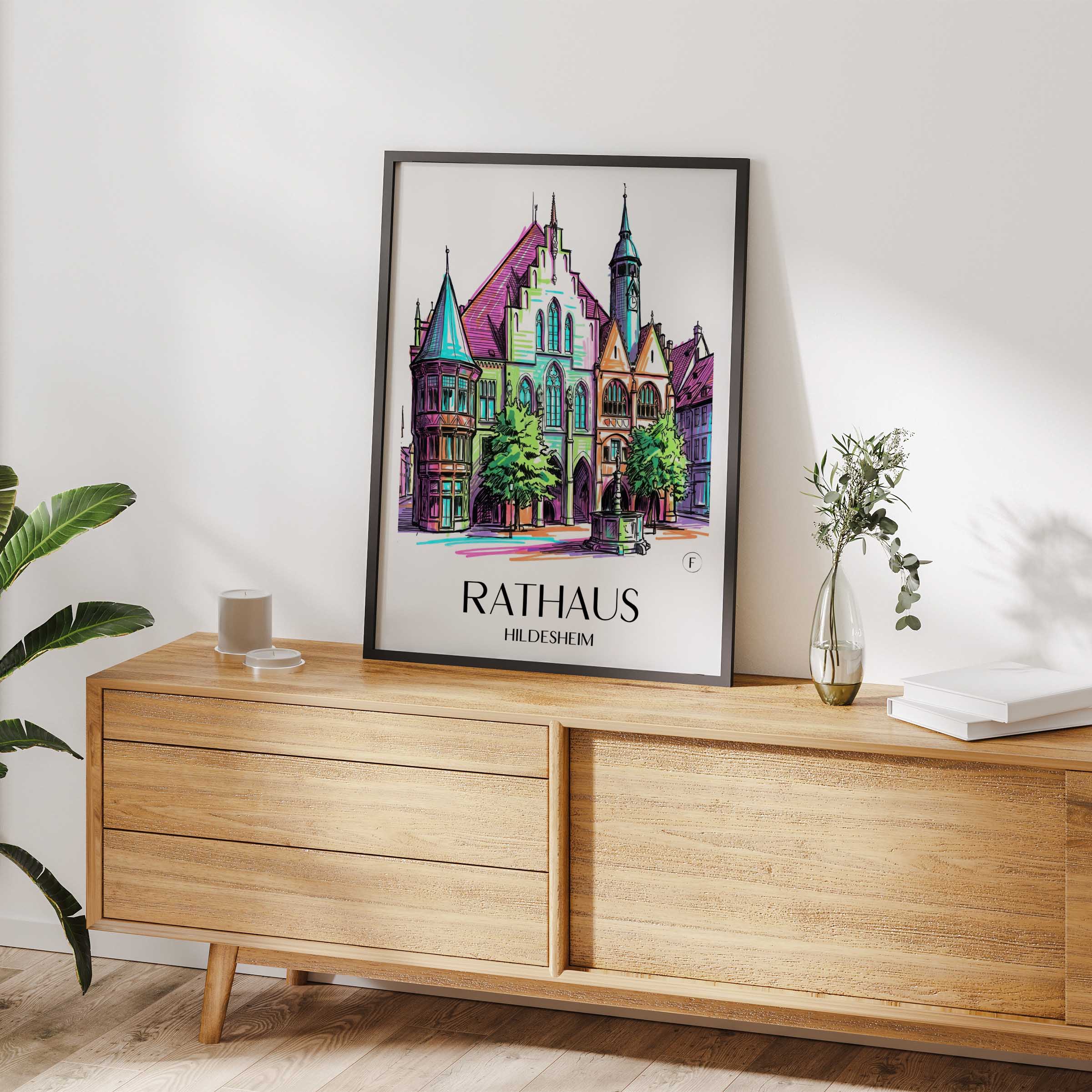 rathaus--hildesheim-deutschland-poster-graffiti