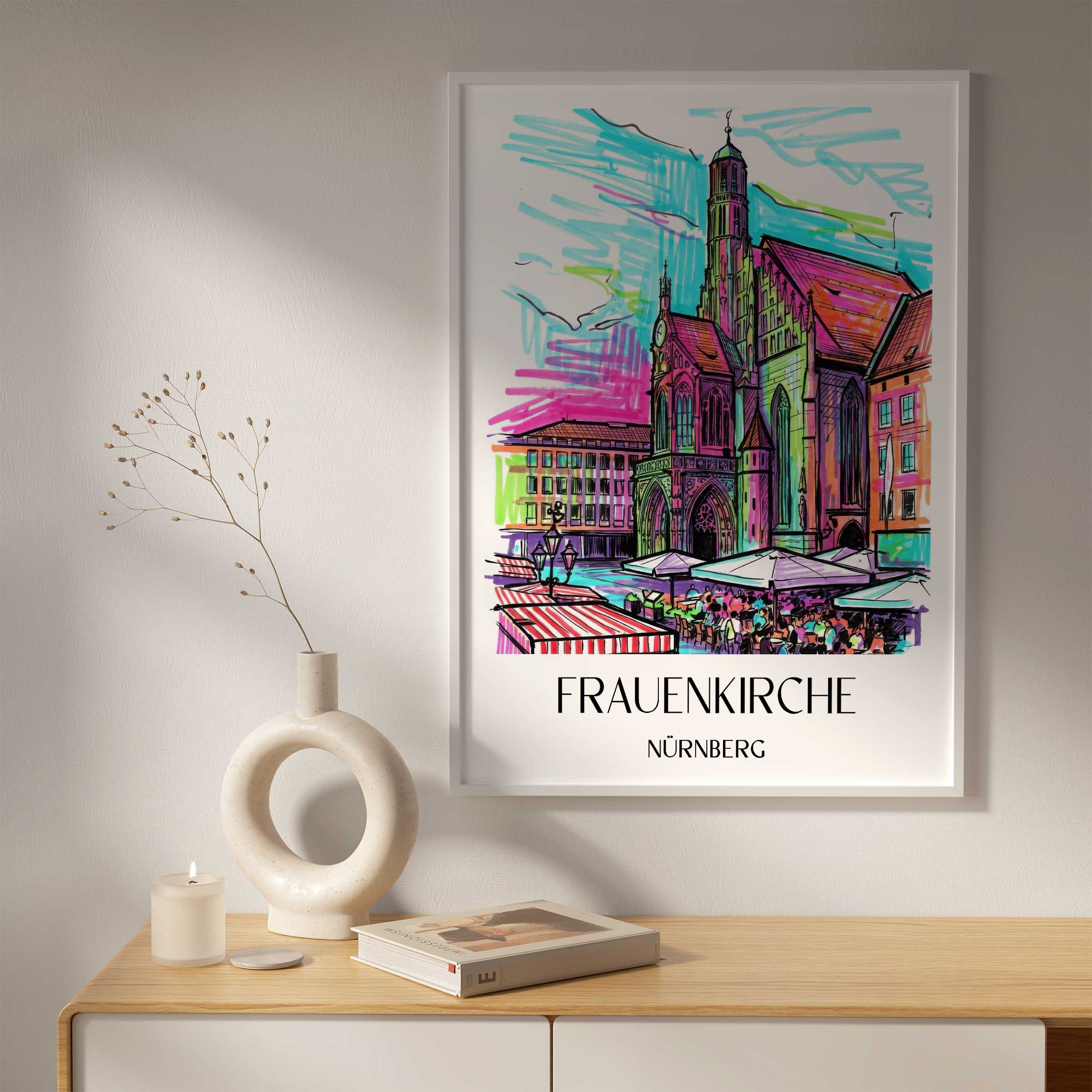 frauenkirche-nürnberg-deutschland-poster-graffiti