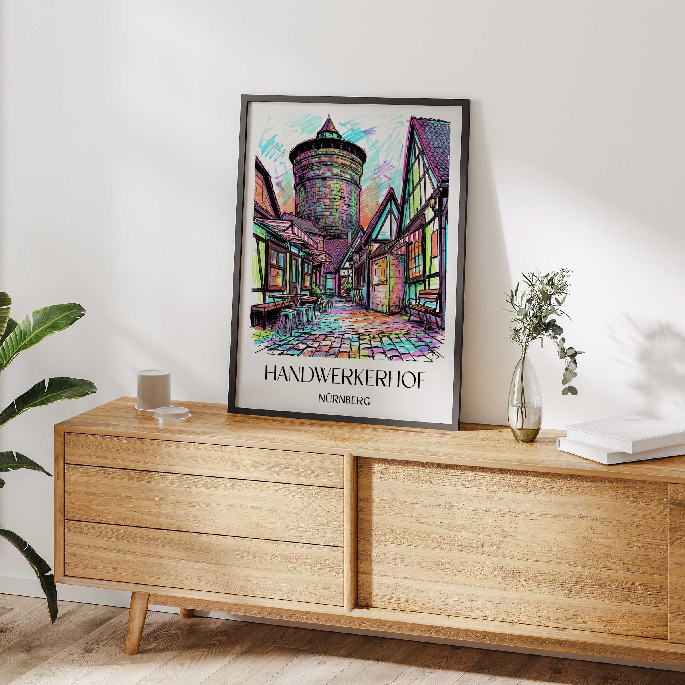 handwerkerhof-nürnberg-deutschland-poster-graffiti