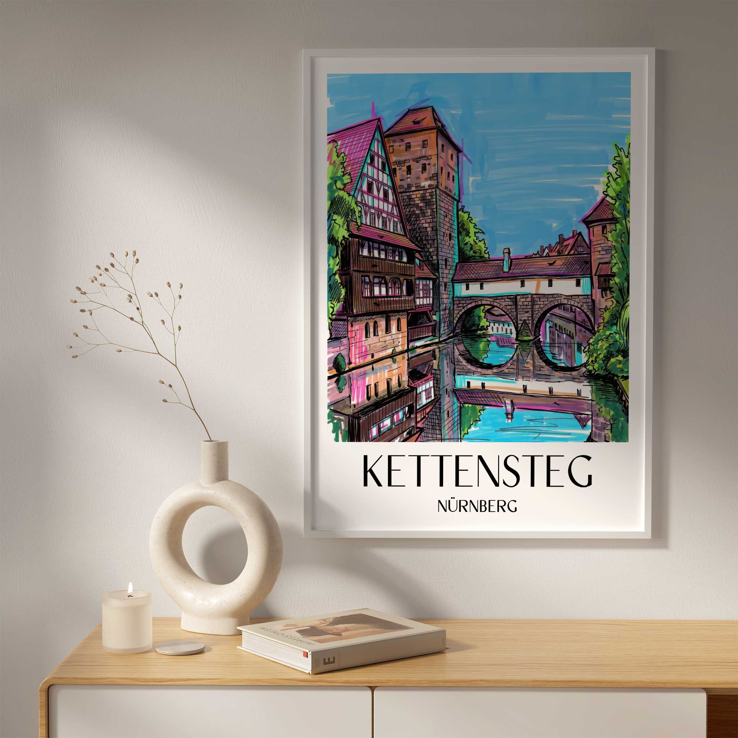 kettensteg-nürnberg-deutschland-poster-graffiti