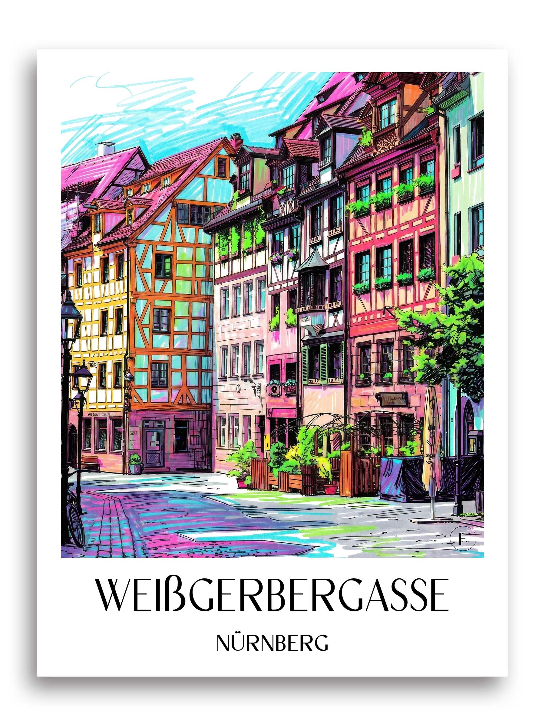 weißgerbergasse-nürnberg-deutschland-poster-graffiti