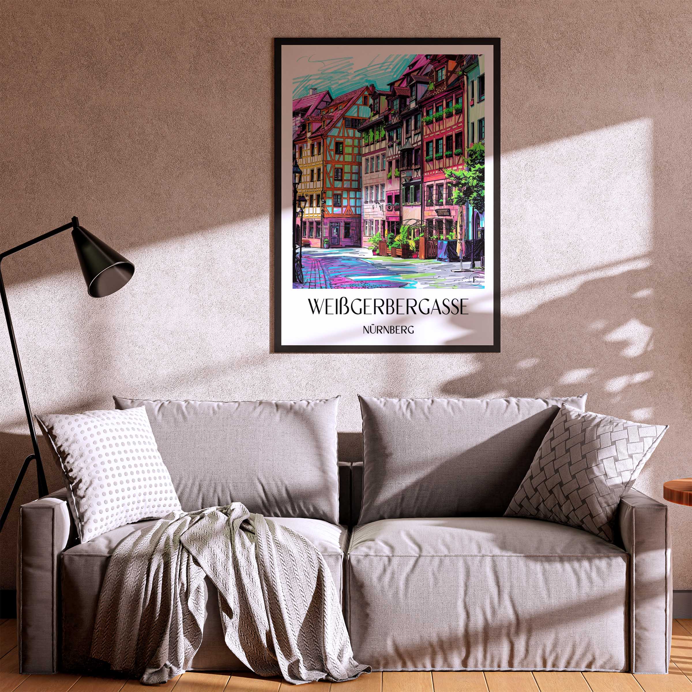 weißgerbergasse-nürnberg-deutschland-poster-graffiti