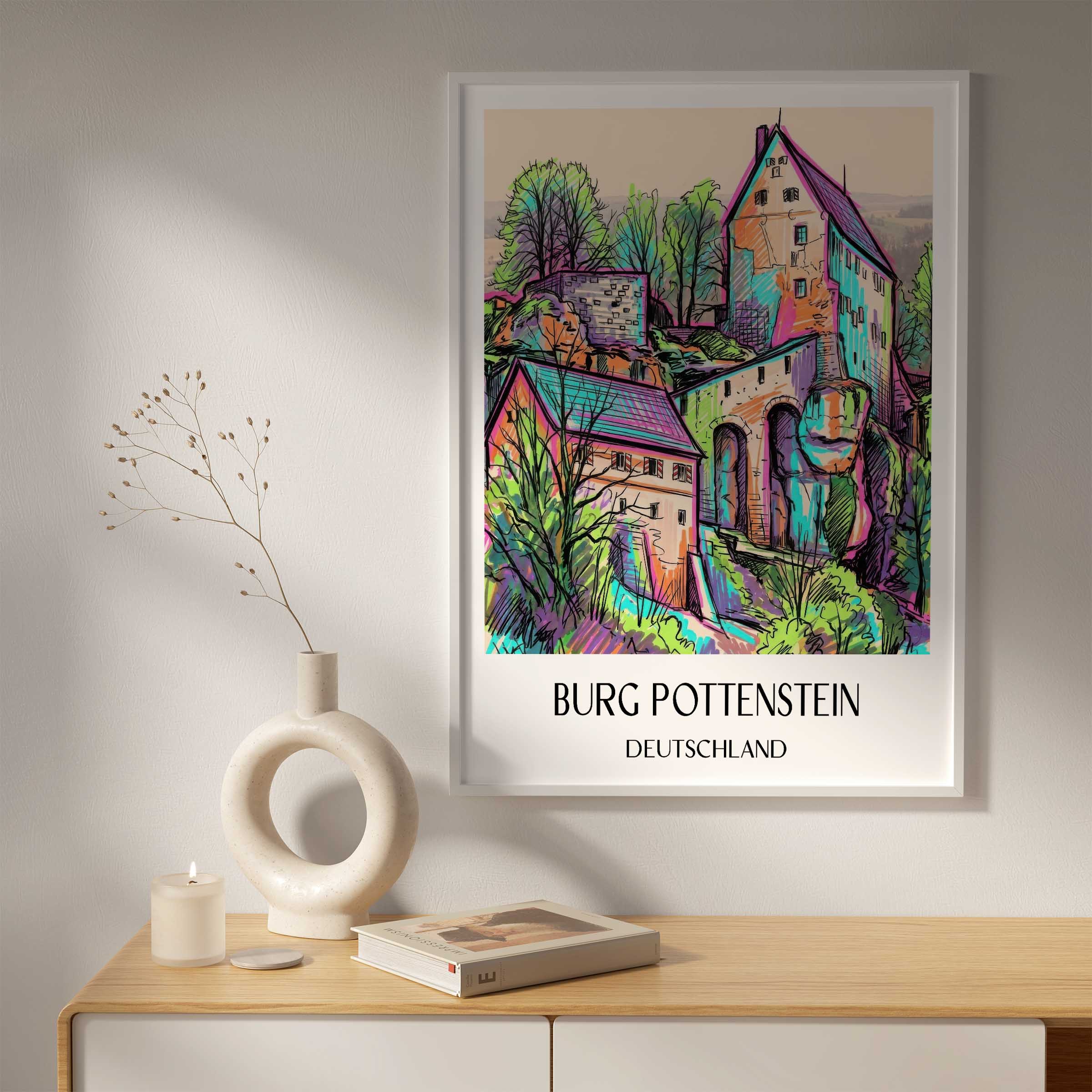 burg-pottenstein-deutschland-poster-graffiti