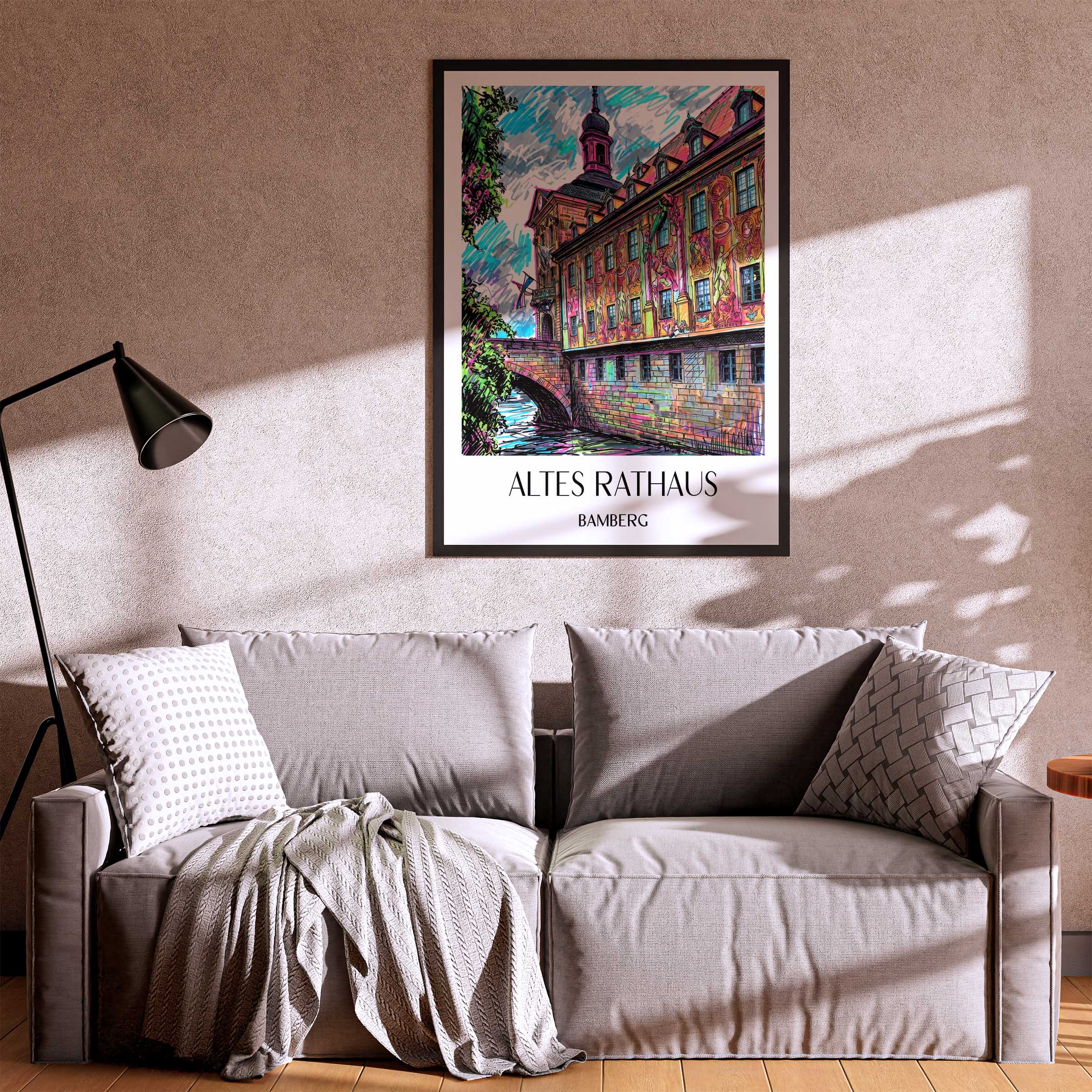 altes-rathaus-bamberg-deutschland-poster-graffiti