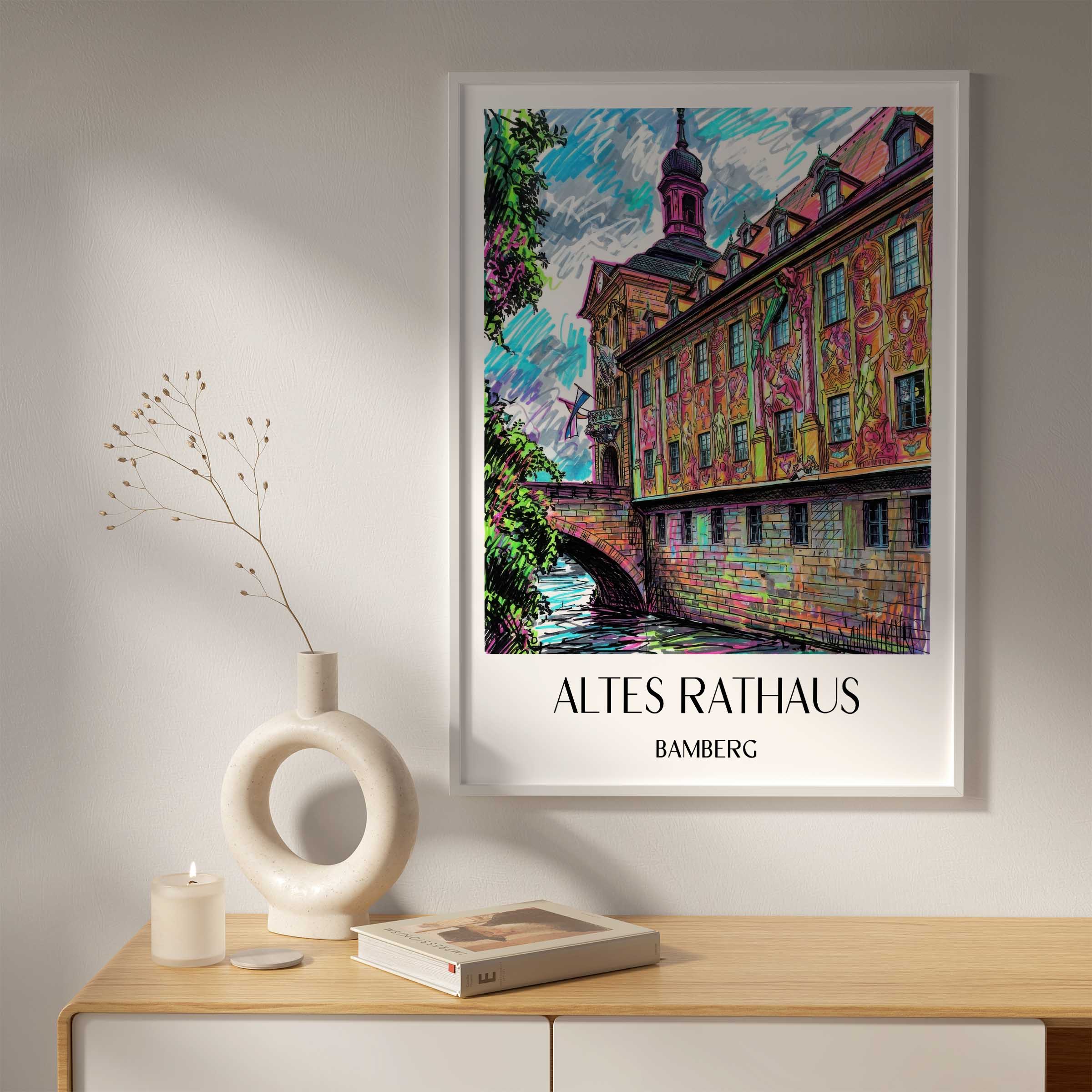 altes-rathaus-bamberg-deutschland-poster-graffiti