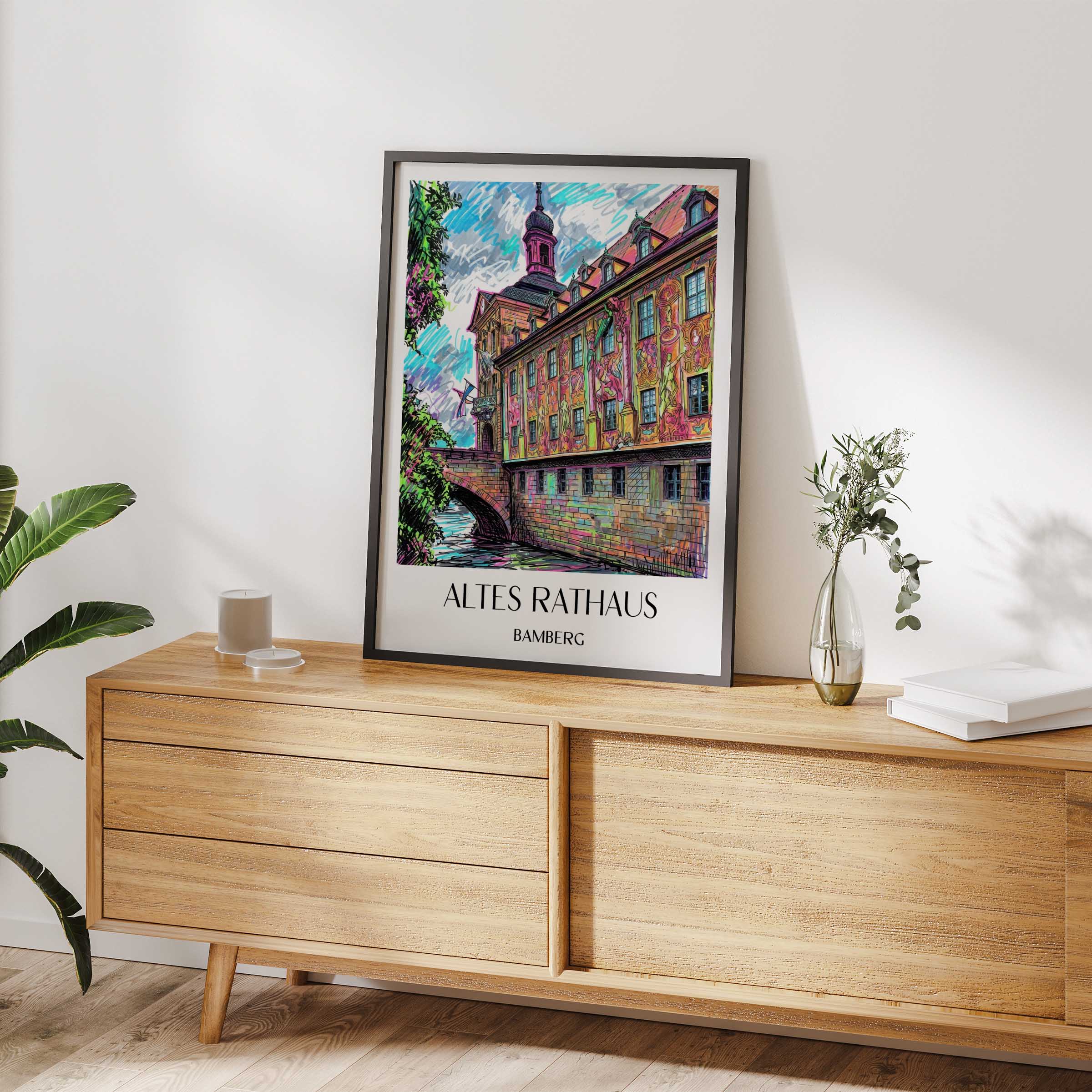 altes-rathaus-bamberg-deutschland-poster-graffiti