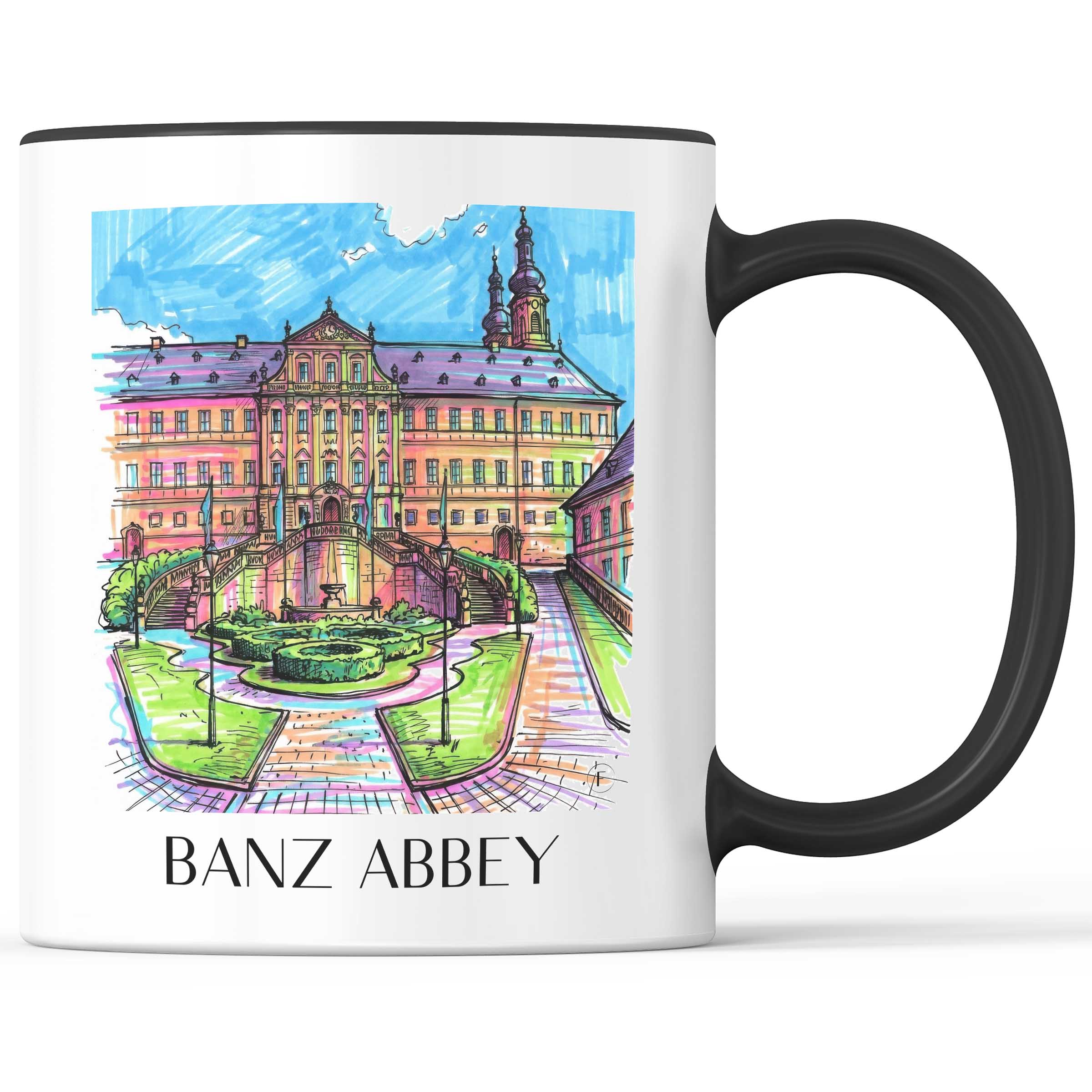 Kloster Banz - Deutschland Becher - Kaffeetasse im Tag Graffiti Stil