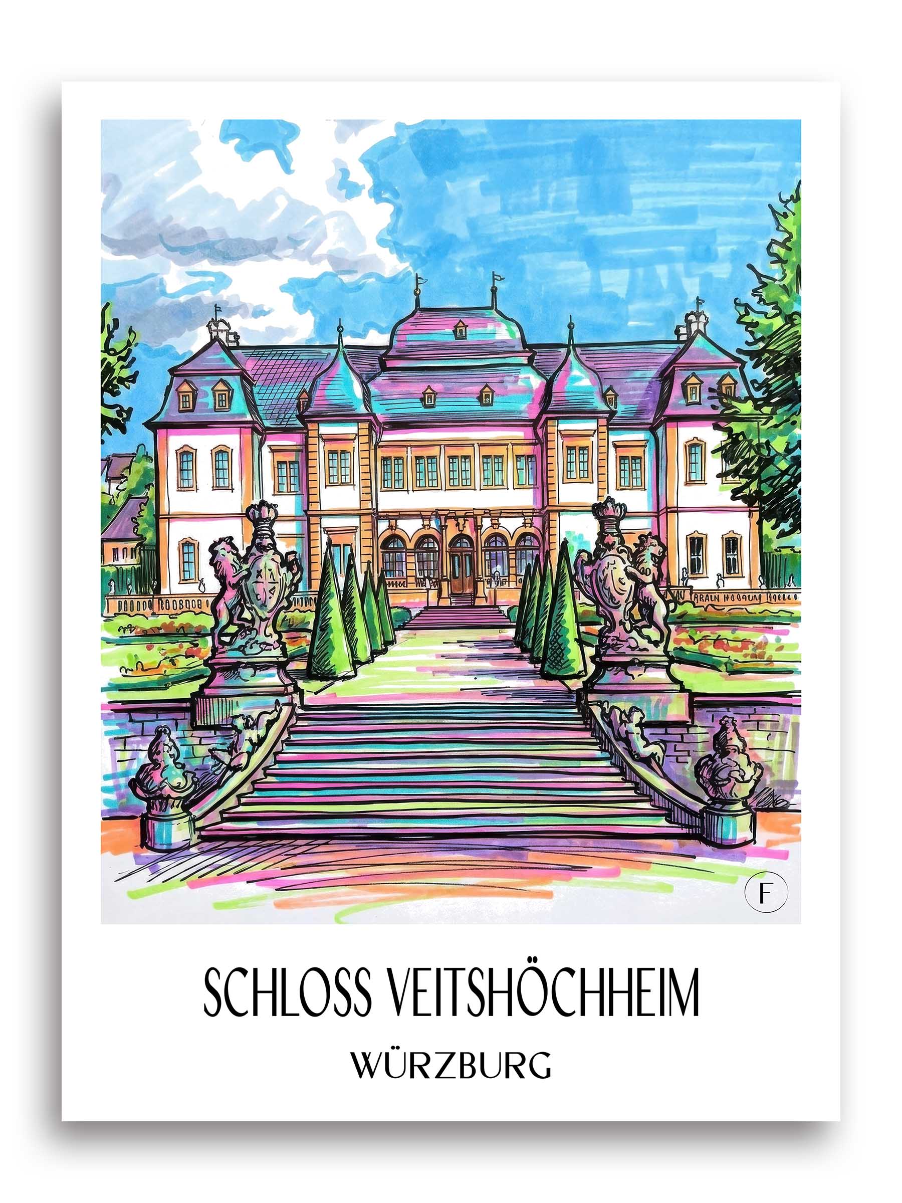 schloss-veitshöchheim-würzburg-deutschland-poster-graffiti