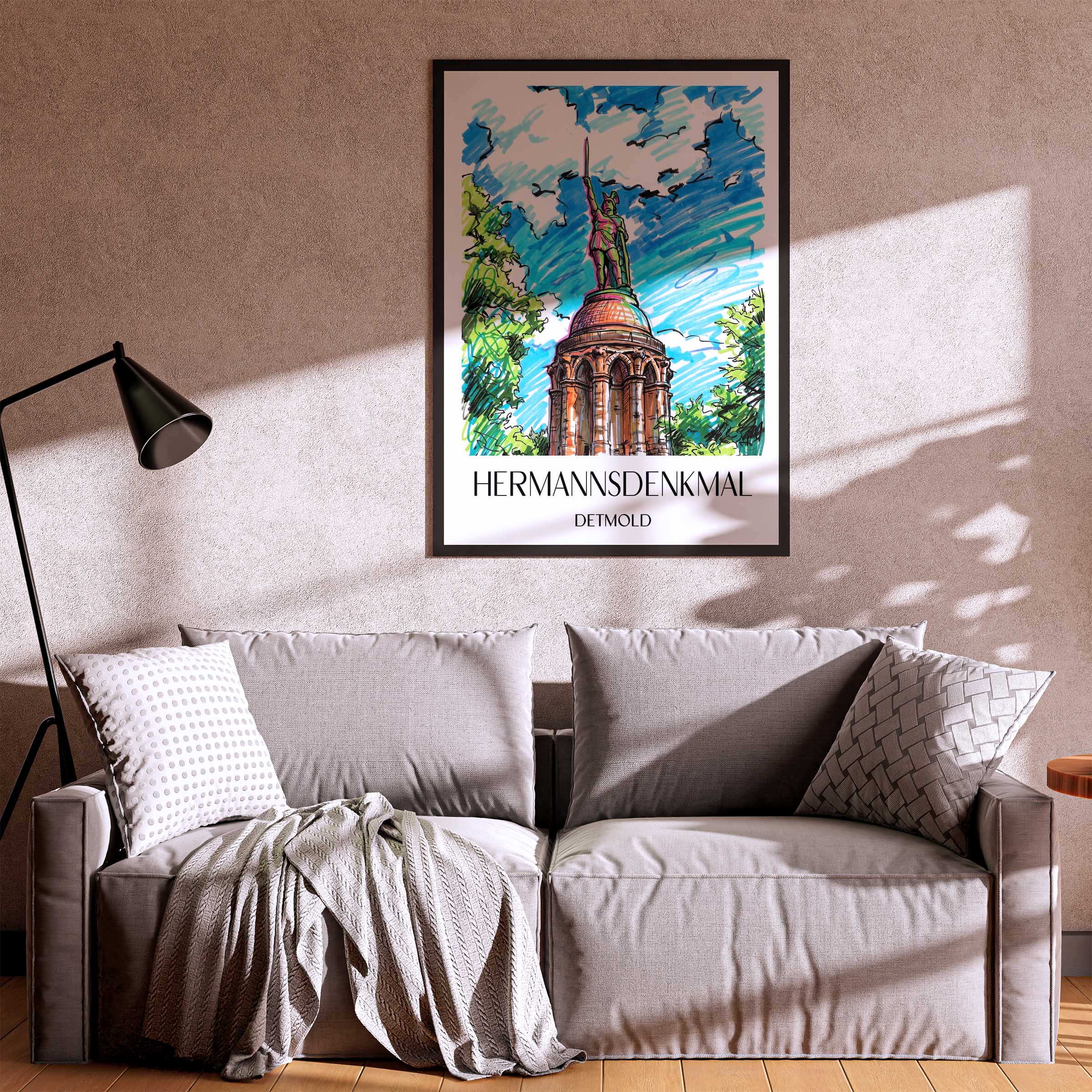 hermannsdenkmal-detmold-deutschland-poster-graffiti