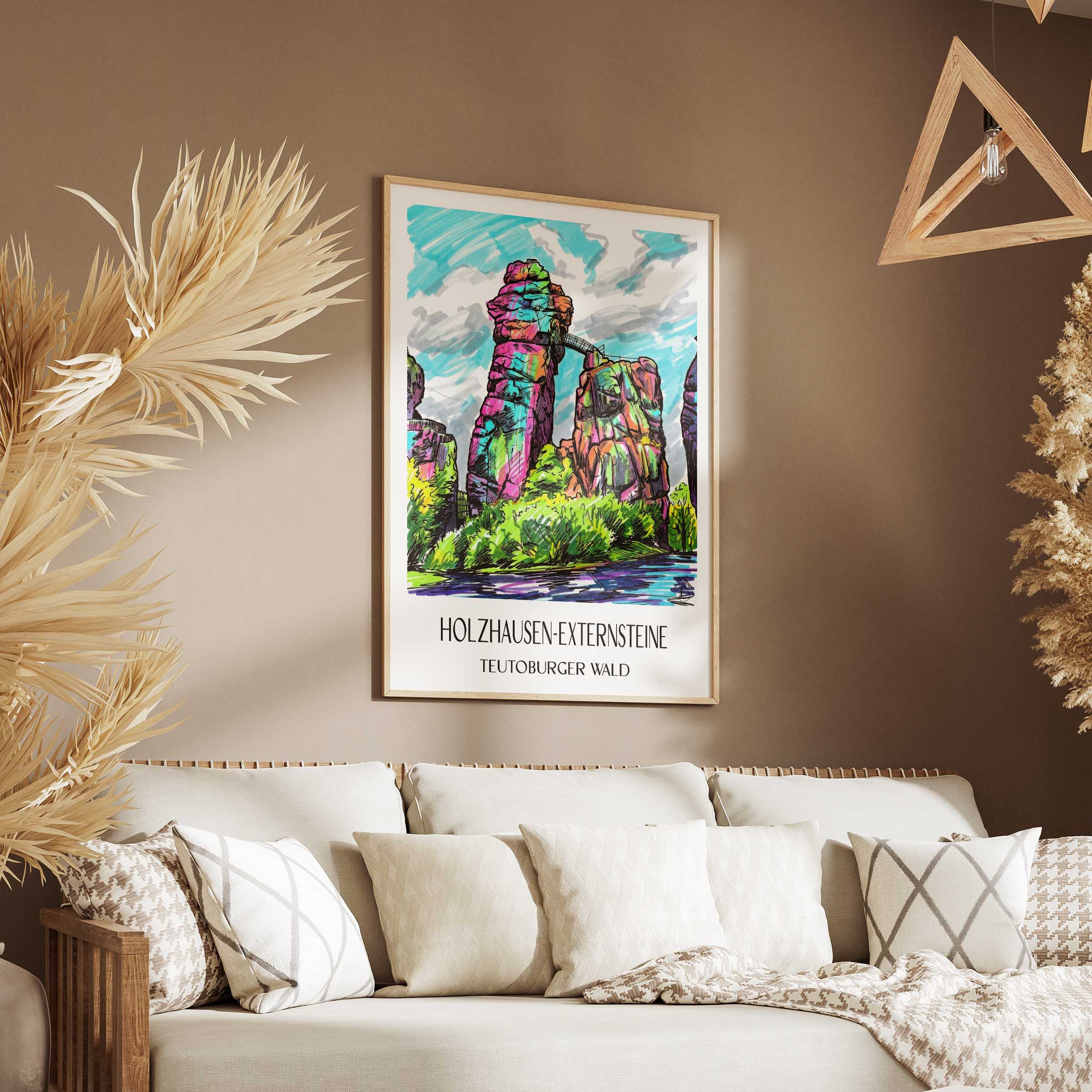 holzhausen-externsteine-teutoburger-wald-deutschland-poster-graffiti