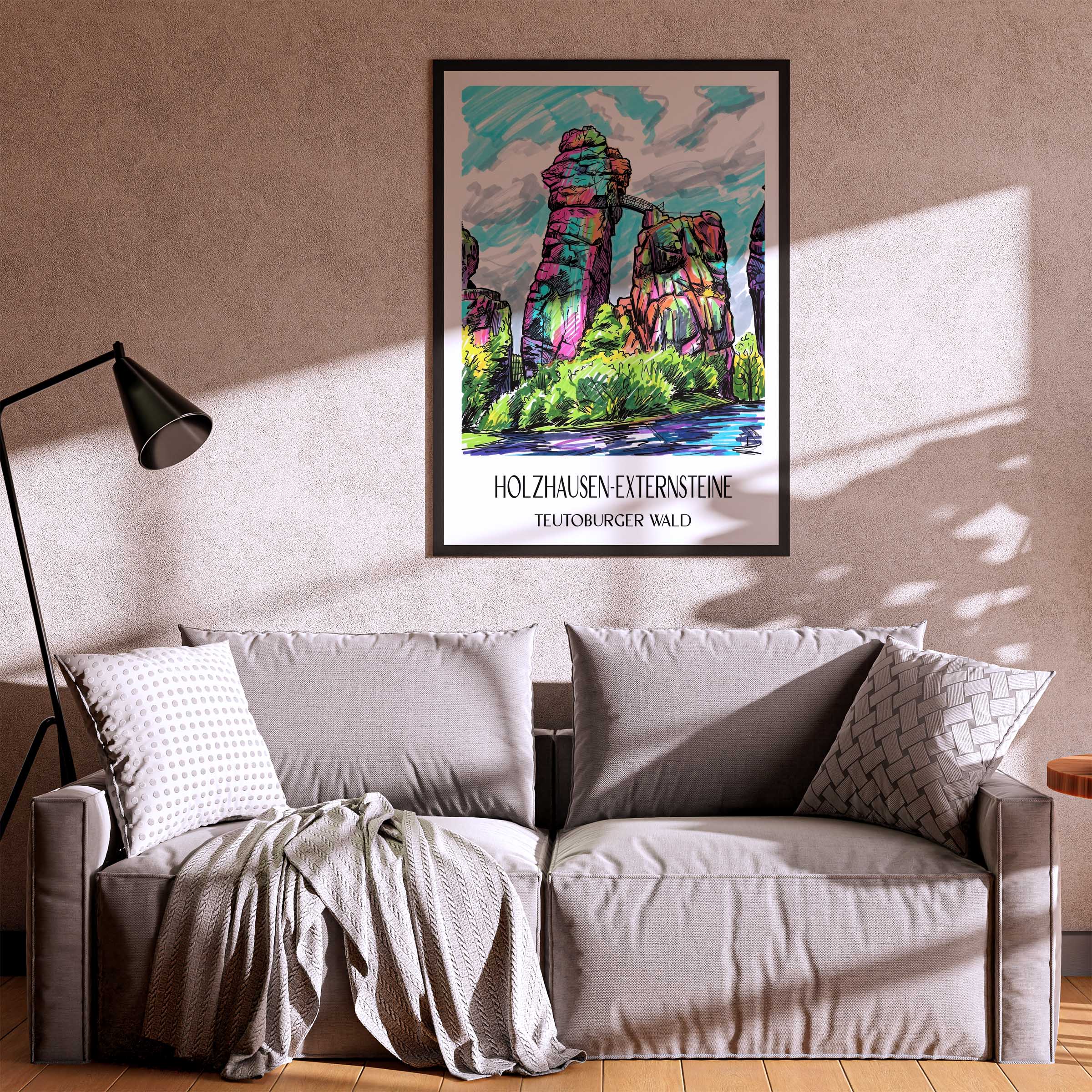 holzhausen-externsteine-teutoburger-wald-deutschland-poster-graffiti