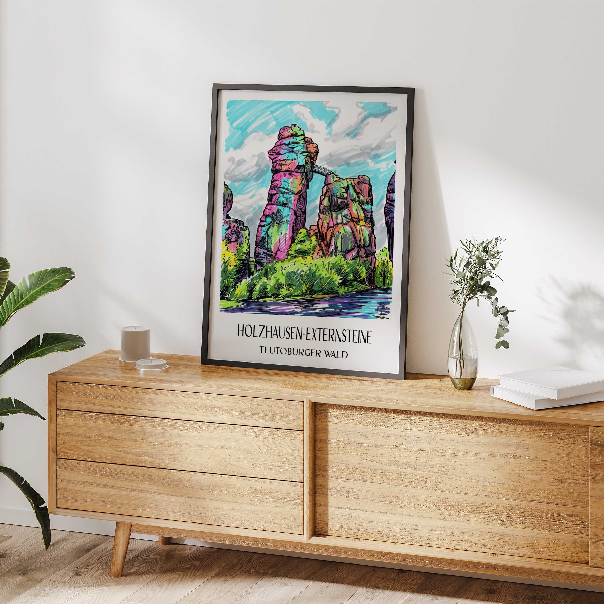 holzhausen-externsteine-teutoburger-wald-deutschland-poster-graffiti