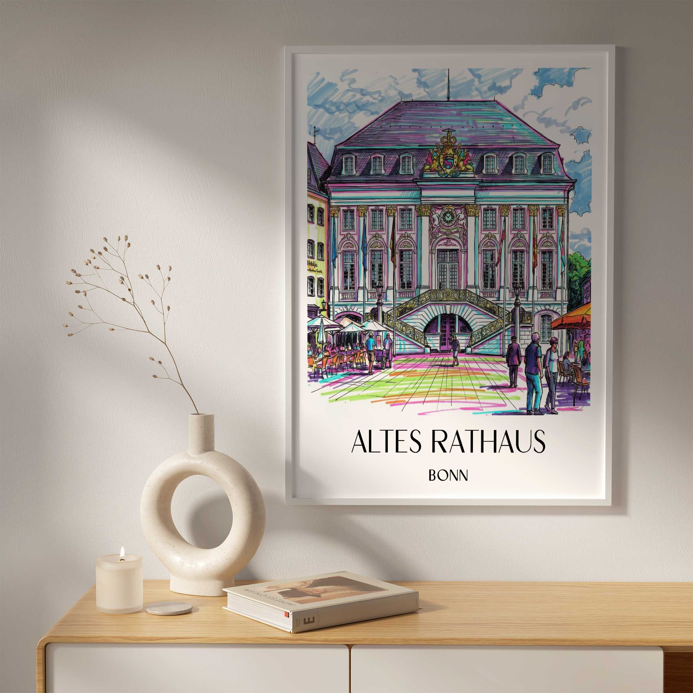 altes-rathaus-bonn-deutschland-poster-graffiti