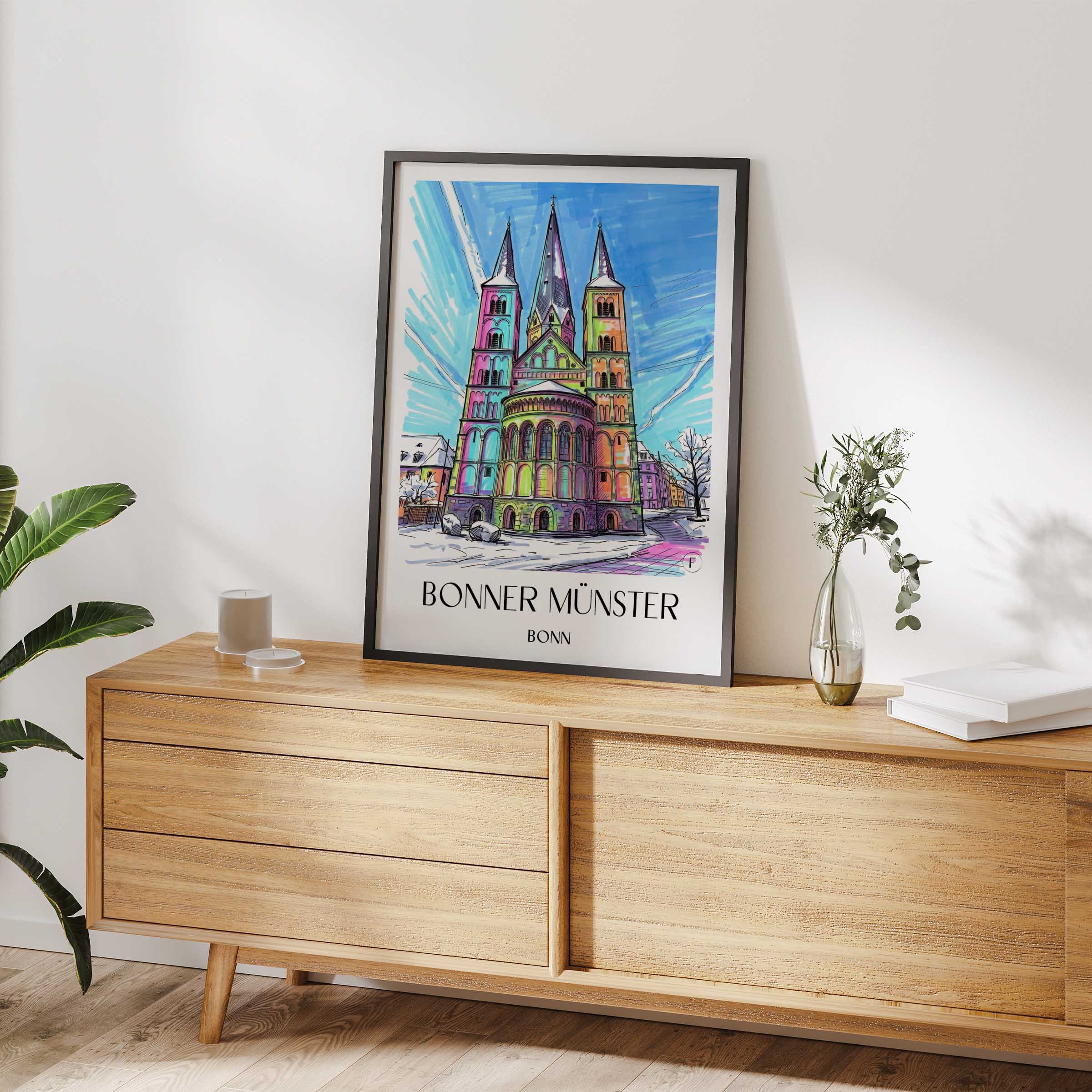 bonner-münster-bonn-deutschland-poster-graffiti