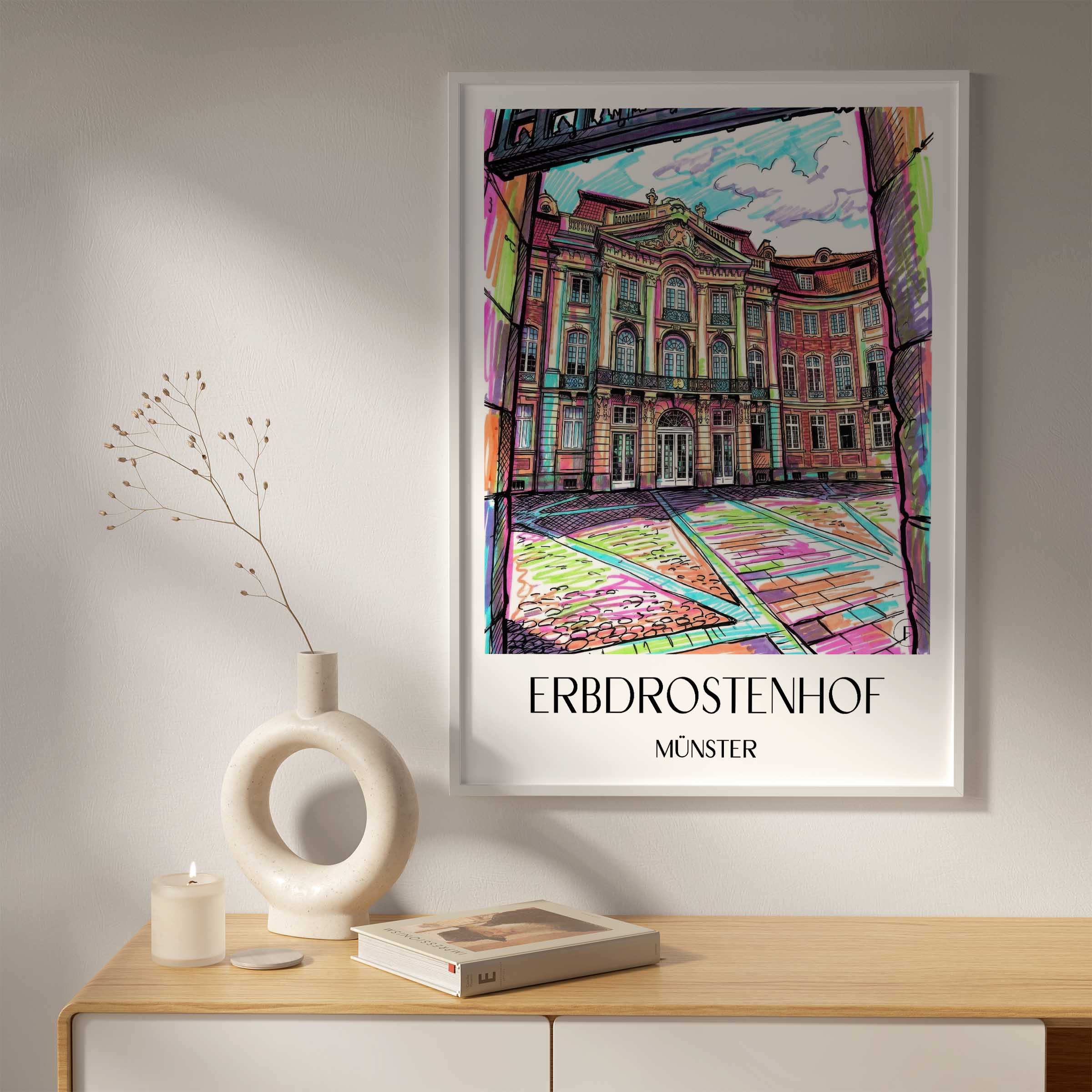 erbdrostenhof-münster-deutschland-poster-graffiti