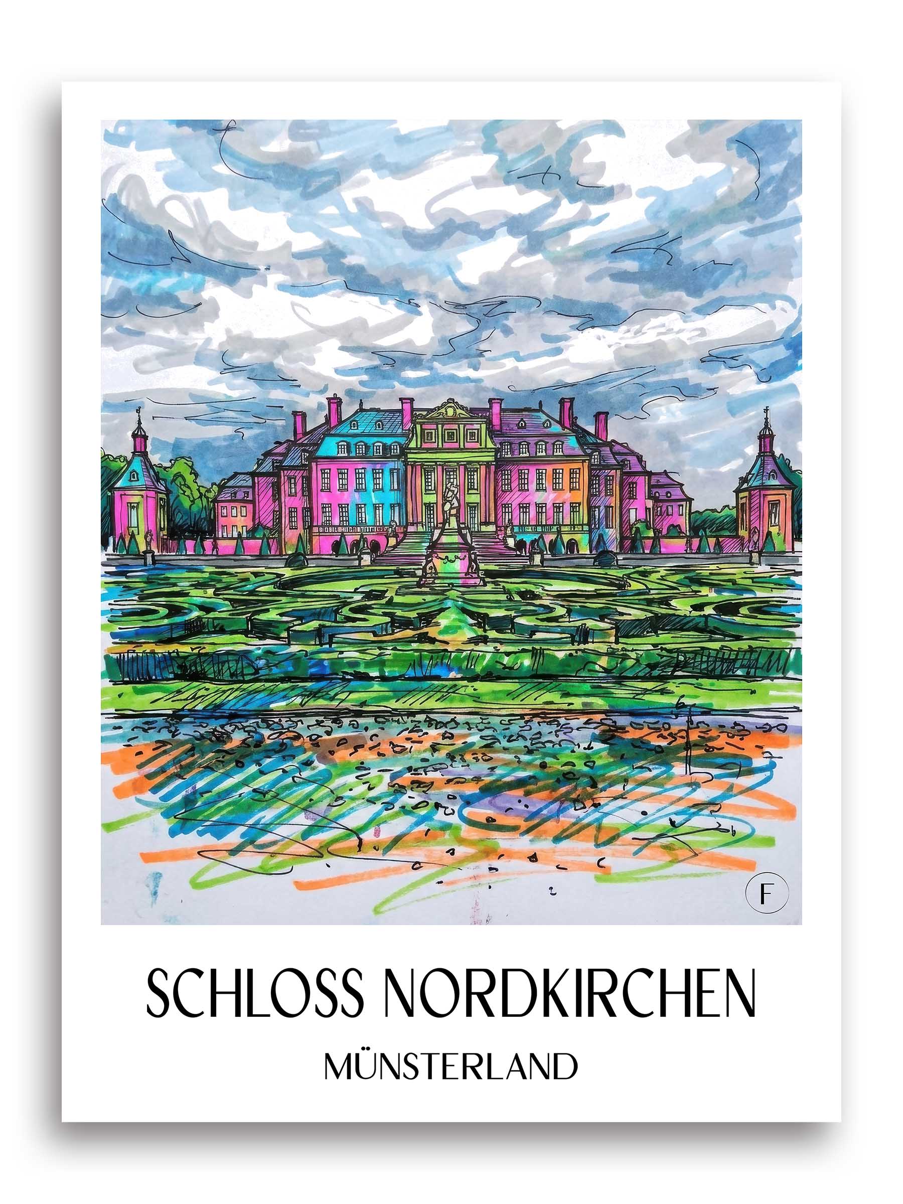 schloss-nordkirchen-münsterland-deutschland-poster-graffiti