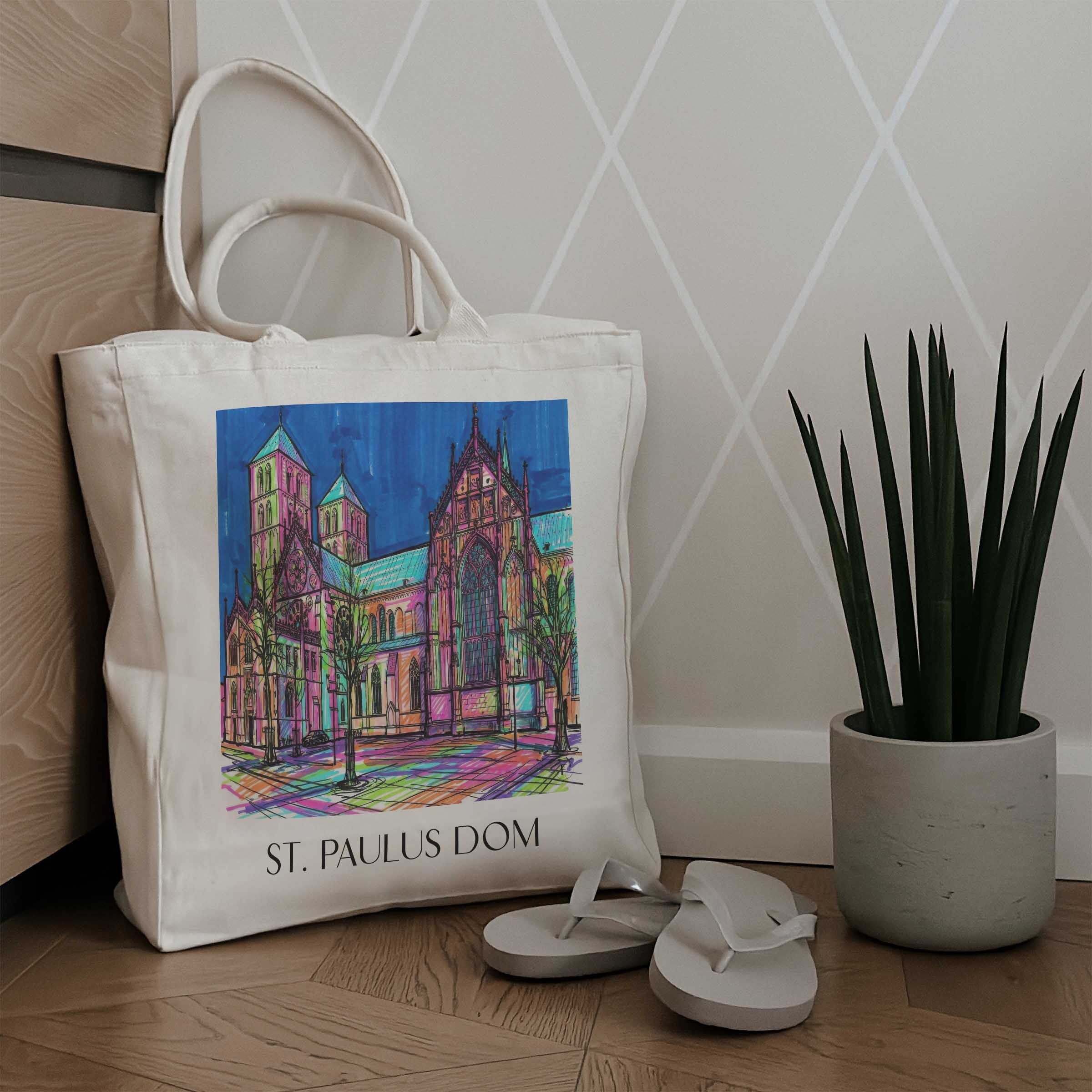st.-paulus-dom-münster-deutschland-einkaufstasche-graffiti