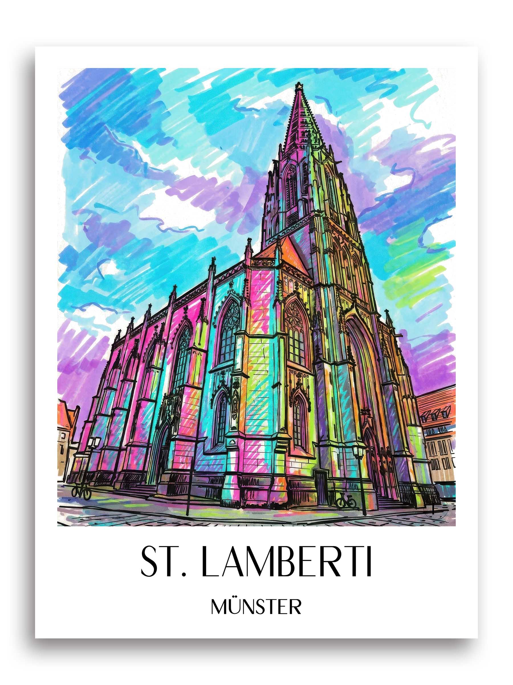 st.-lamberti-münster-deutschland-poster-graffiti