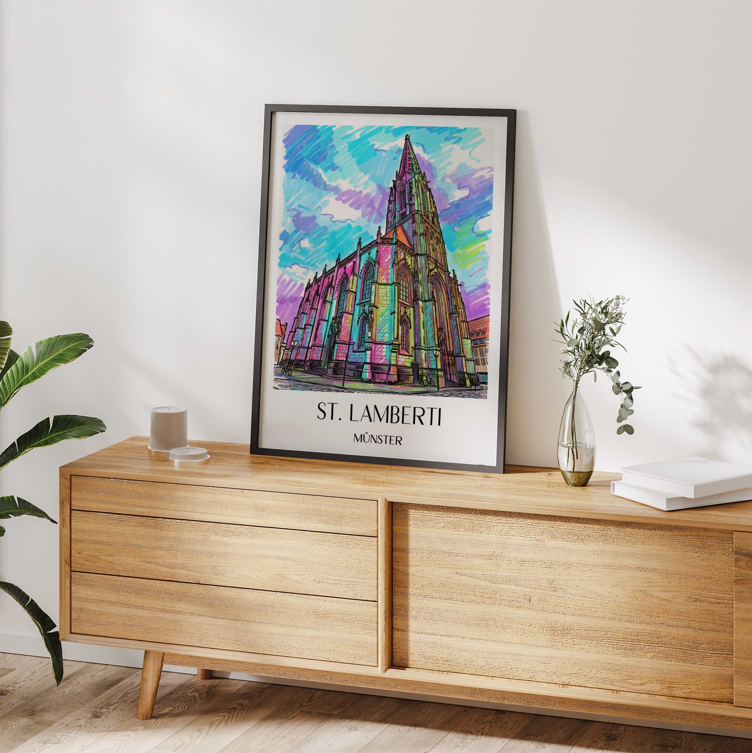 st.-lamberti-münster-deutschland-poster-graffiti